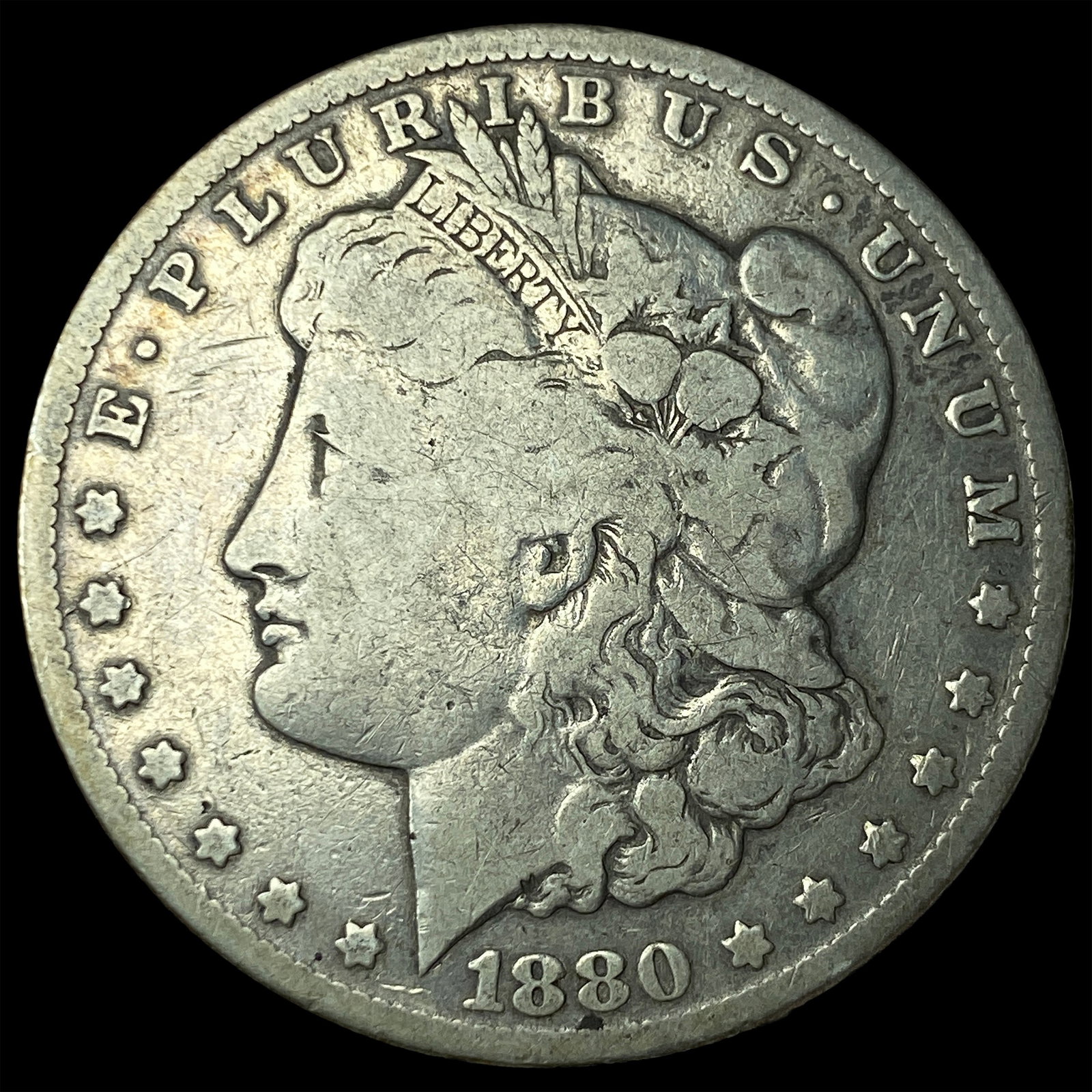 1880 Morgan Silver Dollar NICELY CIRCULATED: 1880 Morgan Silver Dollar NICELY CIRCULATED