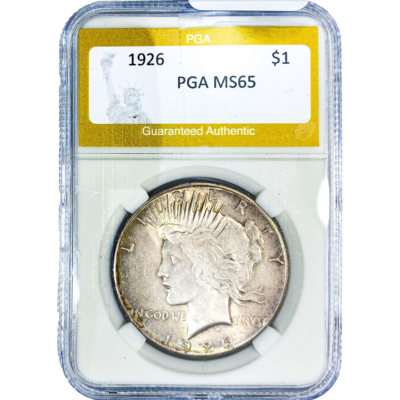 1926 Silver Peace Dollar PGA MS65: 1926 Silver Peace Dollar PGA MS65