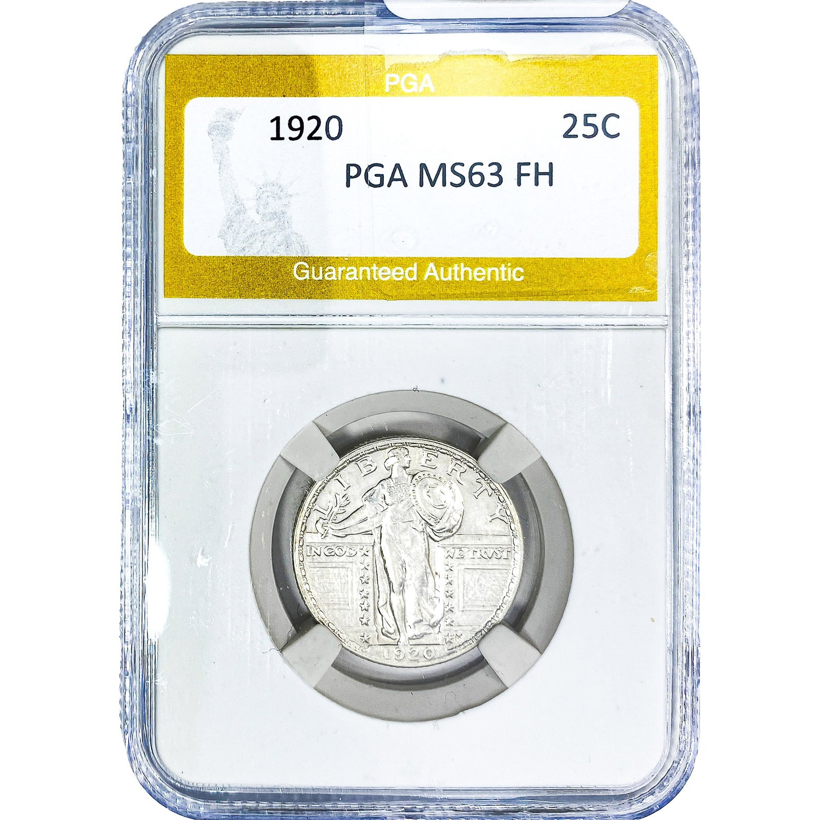 1920 Standing Liberty Quarter PGA MS63 FH (1 of 2)