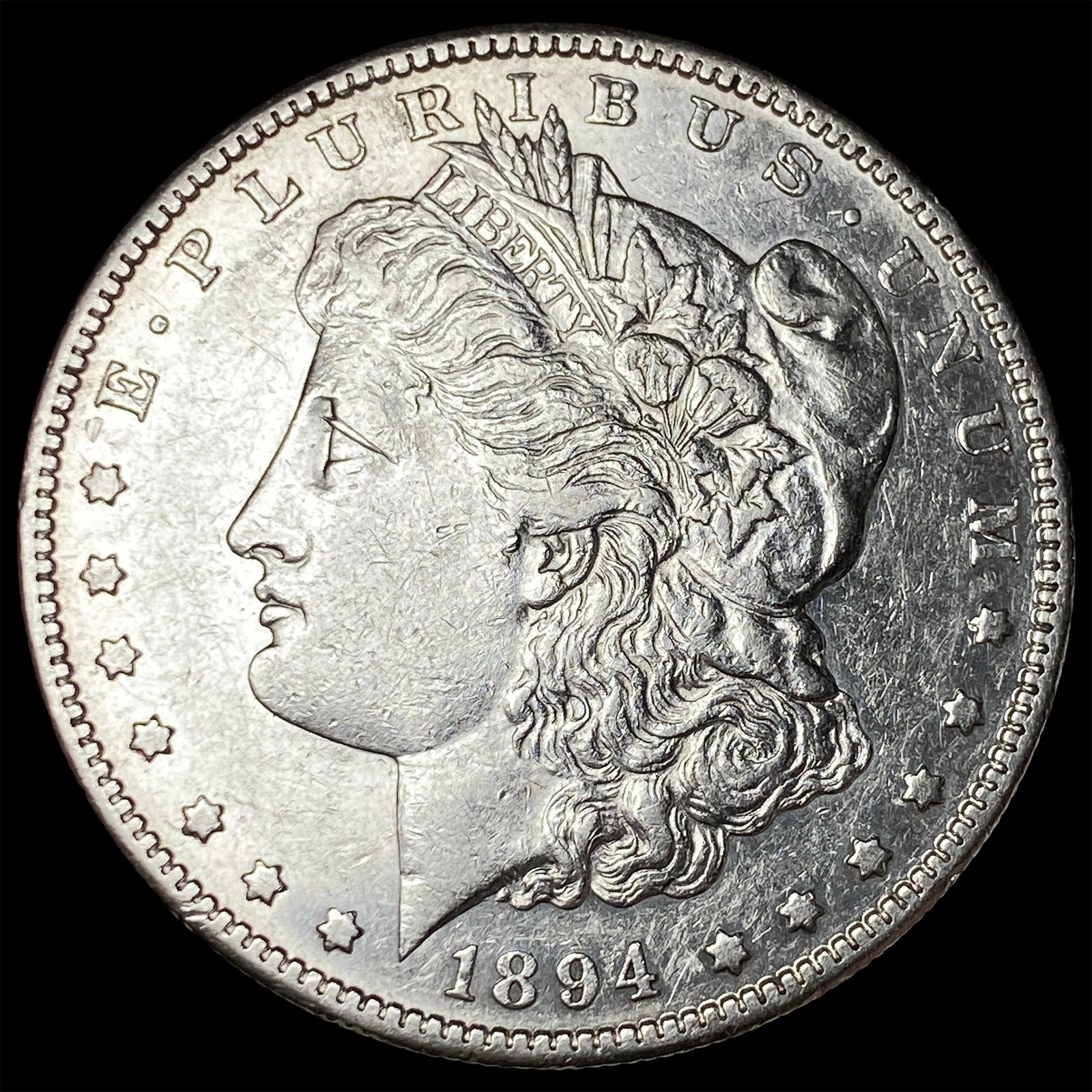 1894-S Silver Morgan Dollar CLOSELY UNCIRCULATED: 1894-S Silver Morgan Dollar CLOSELY UNCIRCULATED