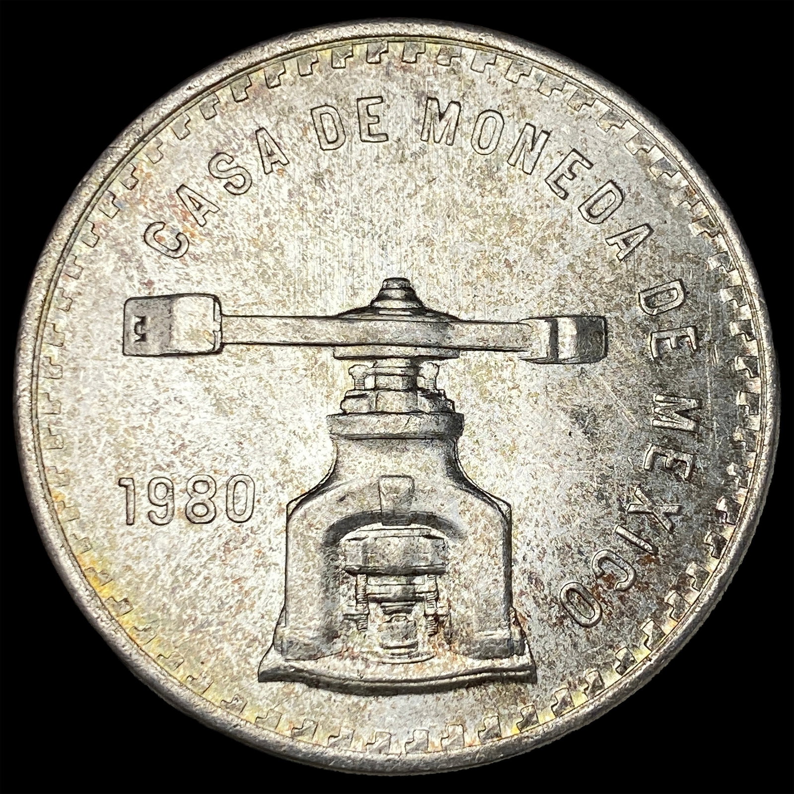 1980 Mexico Silver 1 Onza (Casa de Moneda) NEARLY UNCIRCULATED (1 of 2)