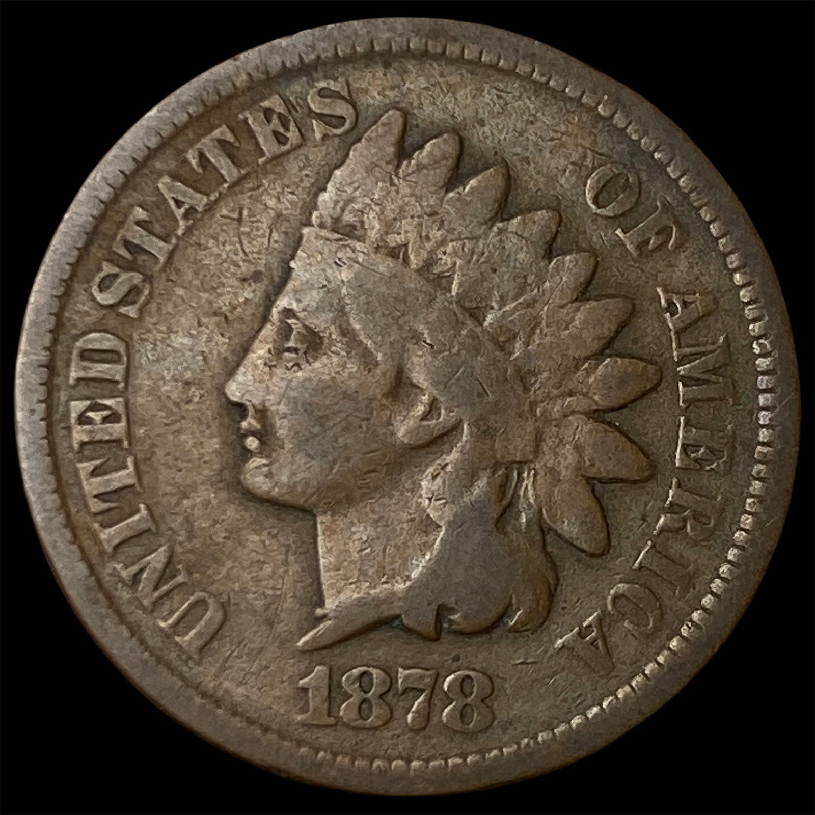 1878 Indian Head Cent NICELY CIRCULATED: 1878 Indian Head Cent NICELY CIRCULATED