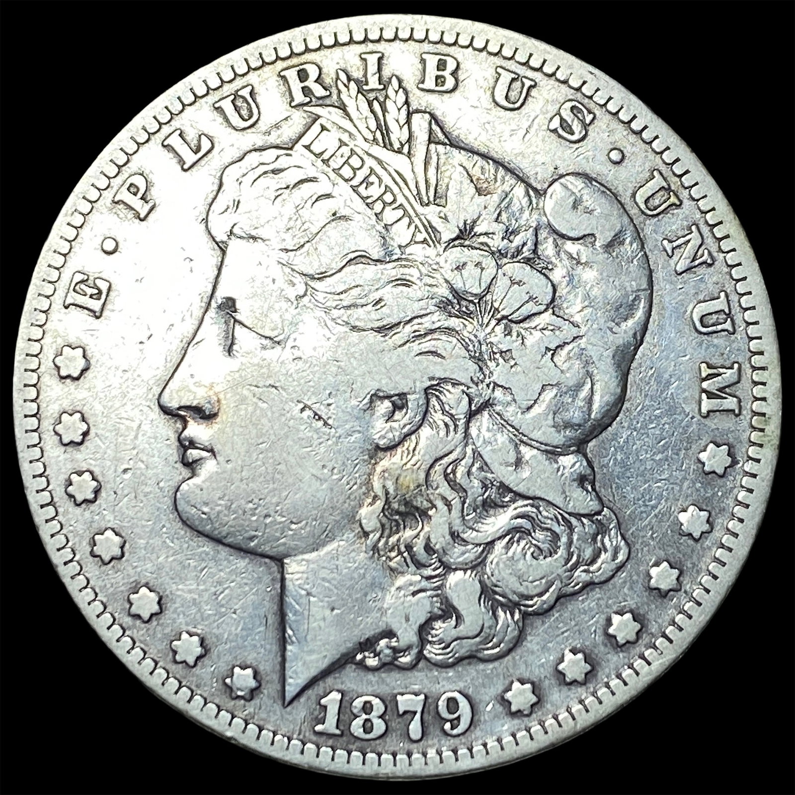 1879-CC Silver Morgan Dollar LIGHTLY CIRCULATED: 1879-CC Silver Morgan Dollar LIGHTLY CIRCULATED