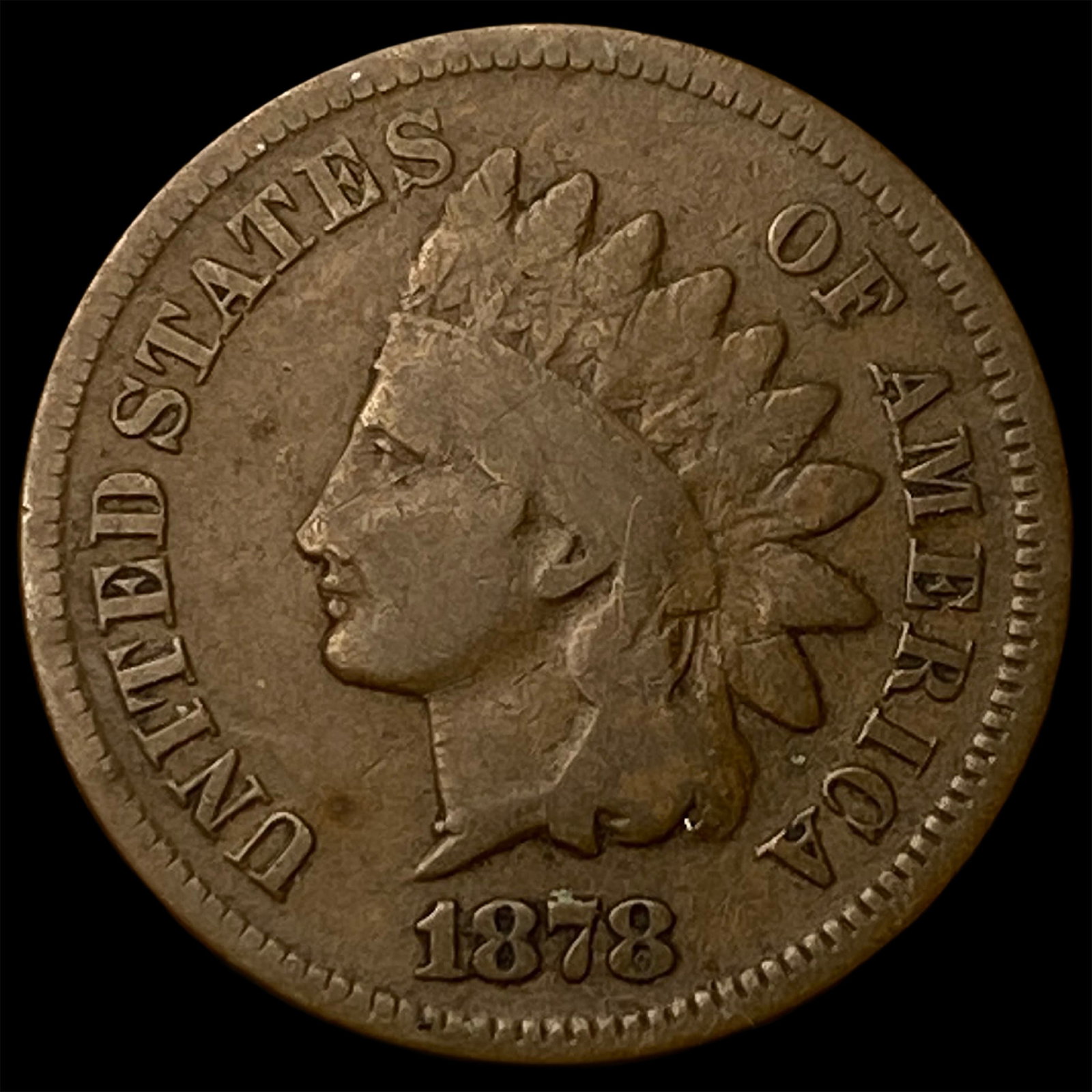 1878 Indian Head Cent NICELY CIRCULATED: 1878 Indian Head Cent NICELY CIRCULATED