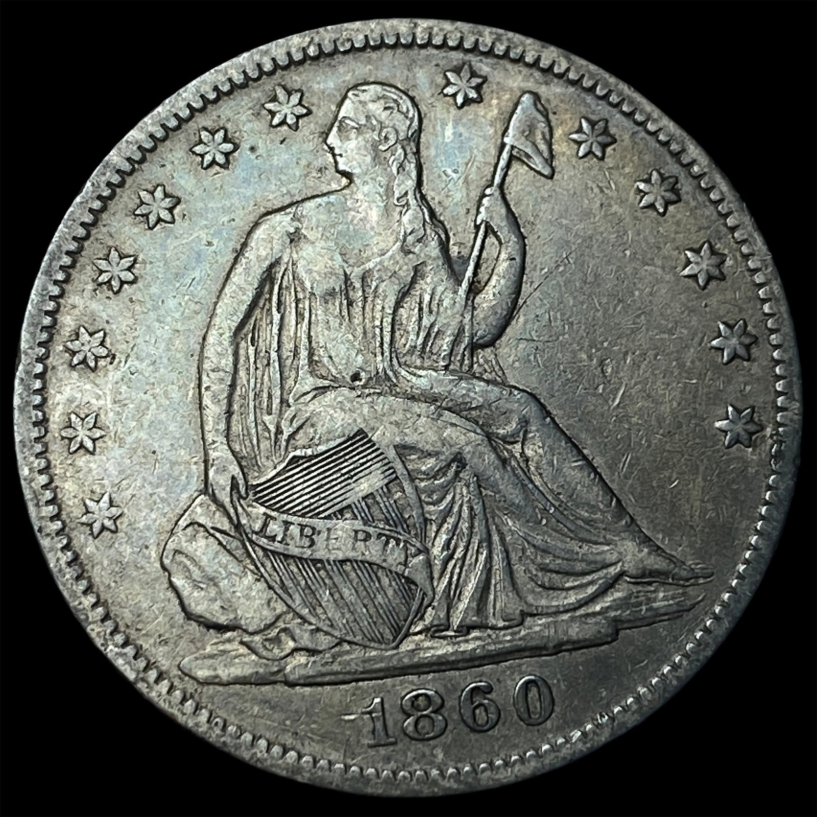 1860 Seated Liberty Half Dollar SUPERB GEM BU: 1860 Seated Liberty Half Dollar SUPERB GEM BU