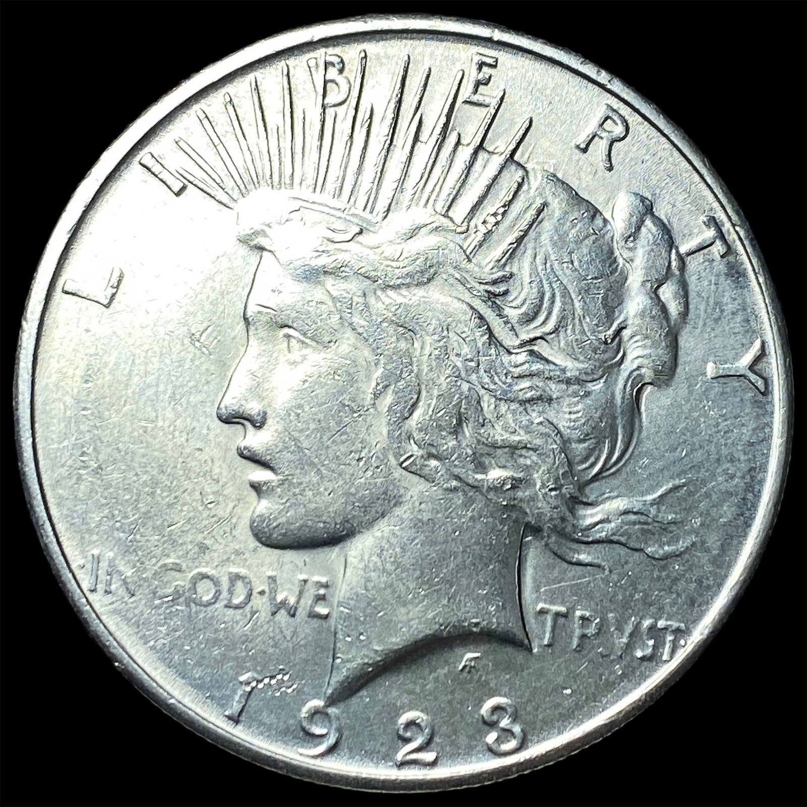 1923 Peace Silver Dollar CLOSELY UNCIRCULATED: 1923 Peace Silver Dollar CLOSELY UNCIRCULATED