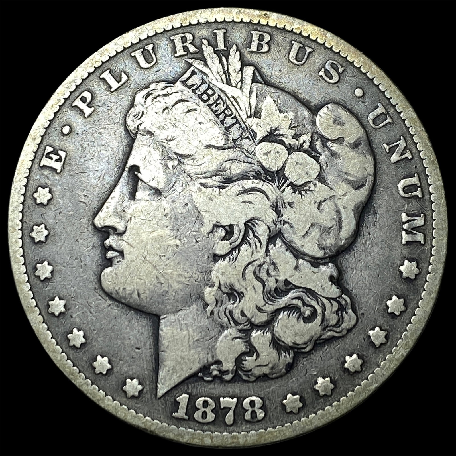 1878-S Silver Morgan Dollar LIGHTLY CIRCULATED: 1878-S Silver Morgan Dollar LIGHTLY CIRCULATED