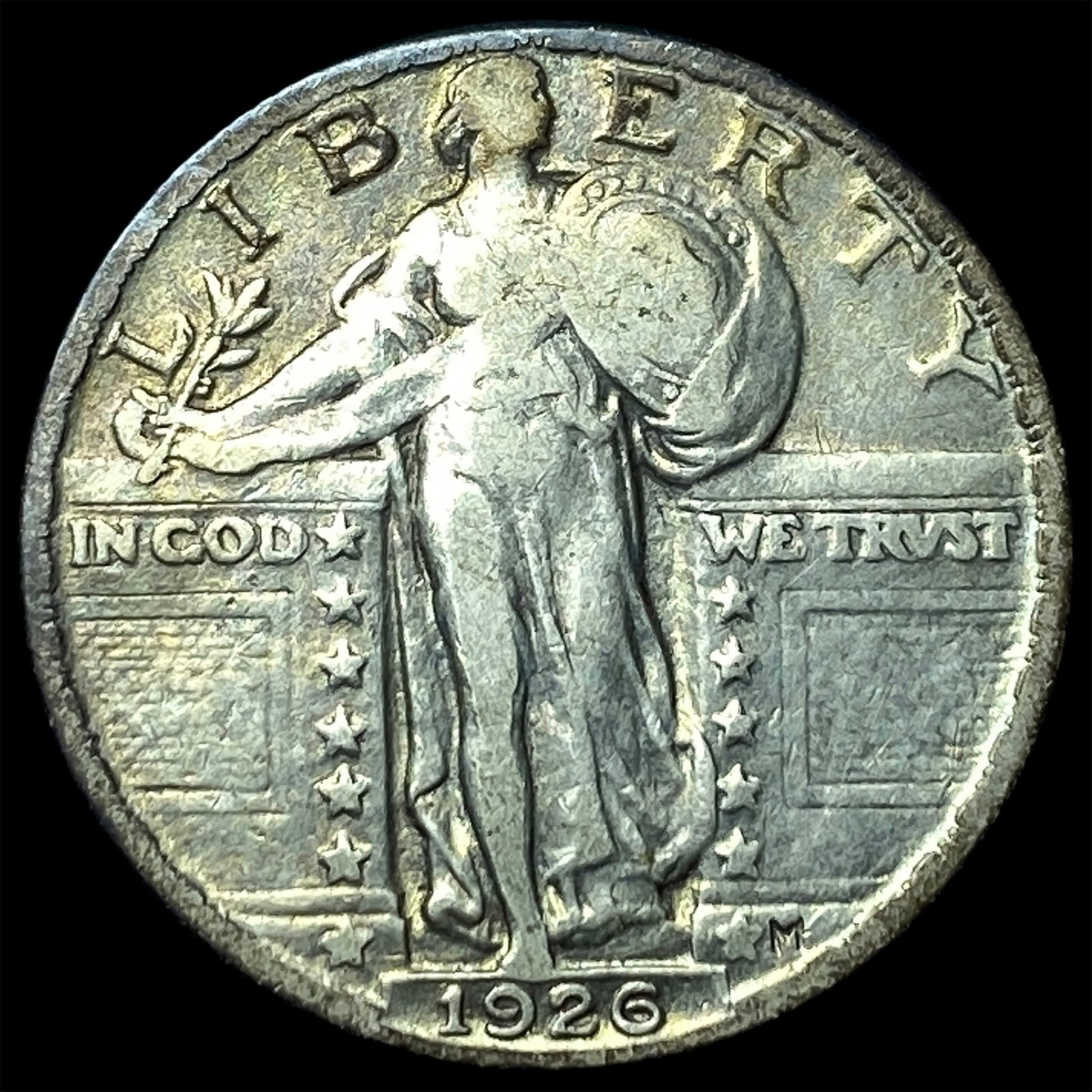 1926 Standing Liberty Silver Quarter LIGHTLY CIRCULATED: 1926 Standing Liberty Silver Quarter LIGHTLY CIRCULATED