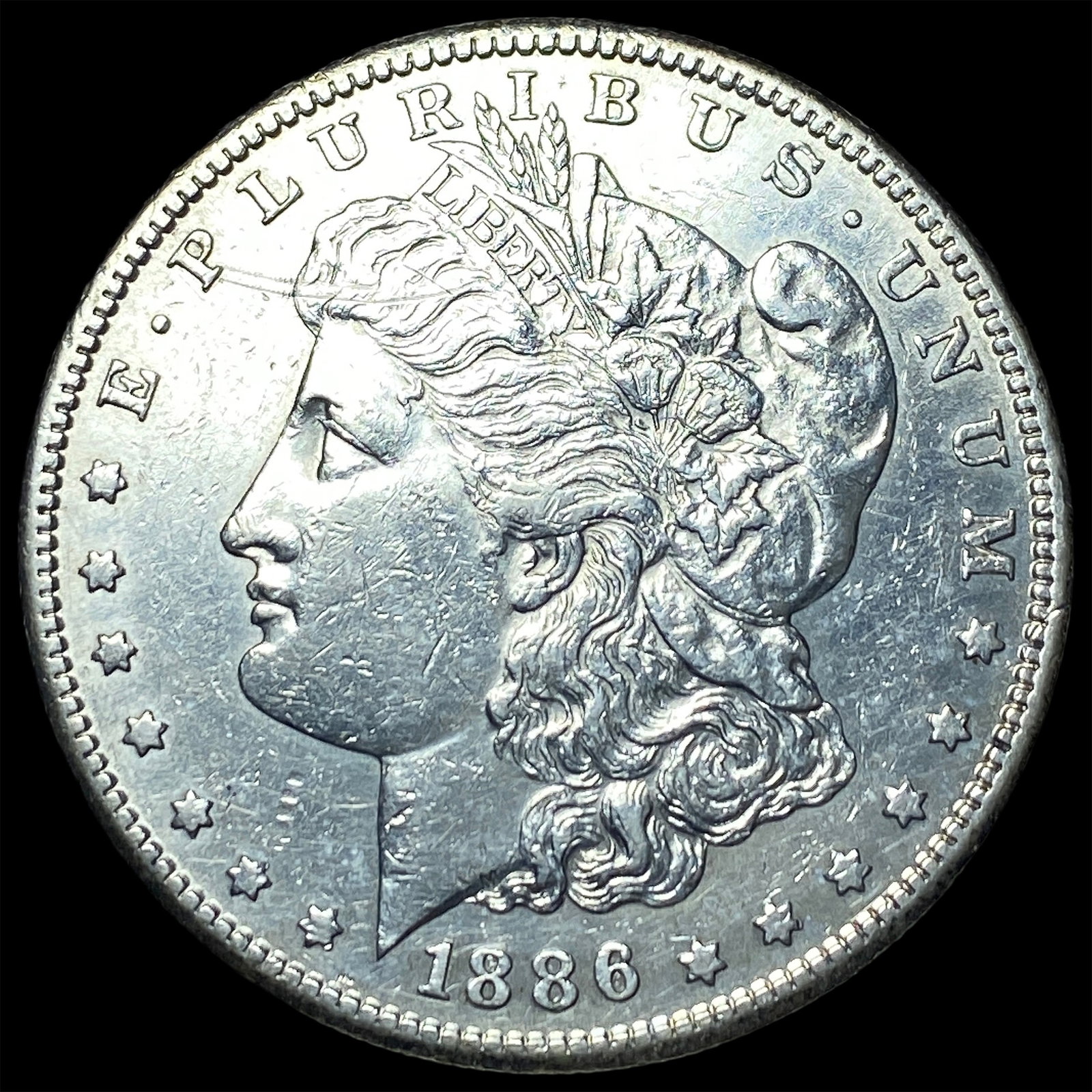 1886-S Silver Morgan Dollar CLOSELY UNCIRCULATED: 1886-S Silver Morgan Dollar CLOSELY UNCIRCULATED