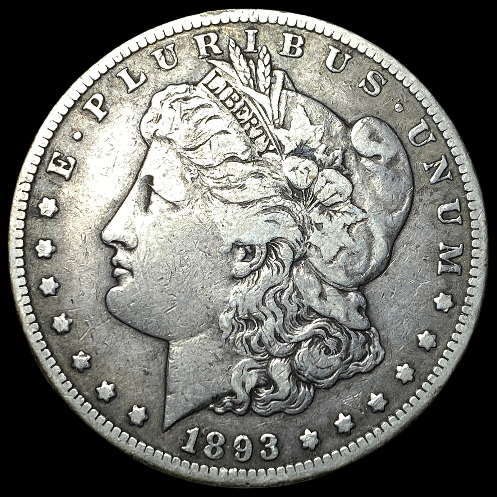 1893-CC Silver Morgan Dollar LIGHTLY CIRCULATED: 1893-CC Silver Morgan Dollar LIGHTLY CIRCULATED