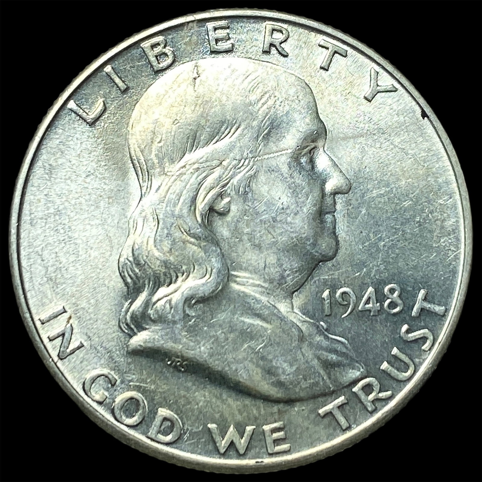 1948-D Silver Half Dollar Franklin UNCIRCULATED: 1948-D Silver Half Dollar Franklin UNCIRCULATED