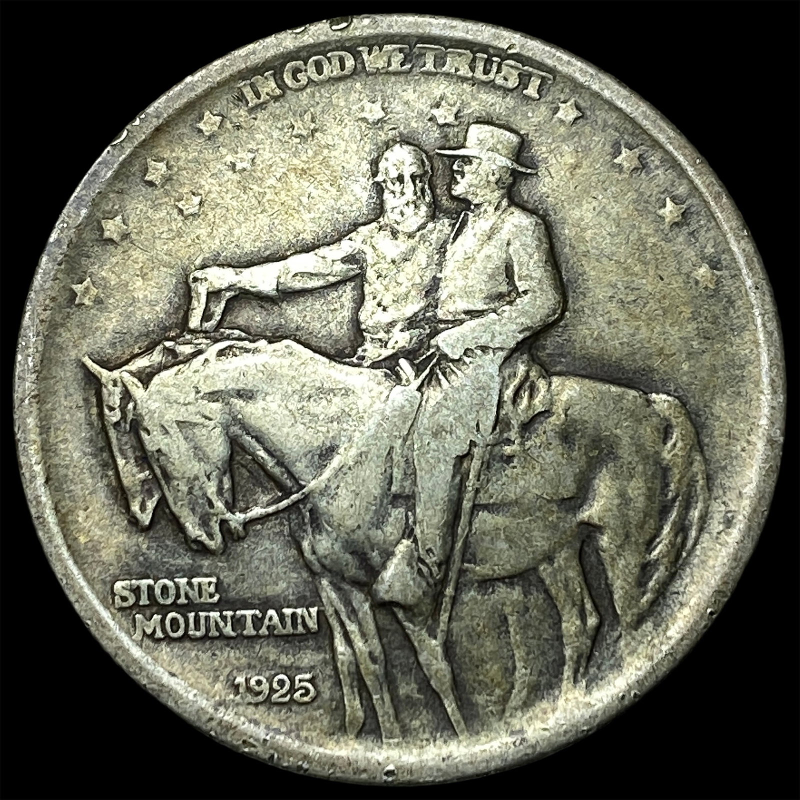 1925 Silver Stone Mountain Half Dollar LIGHTLY CIRCULATED: 1925 Silver Stone Mountain Half Dollar LIGHTLY CIRCULATED