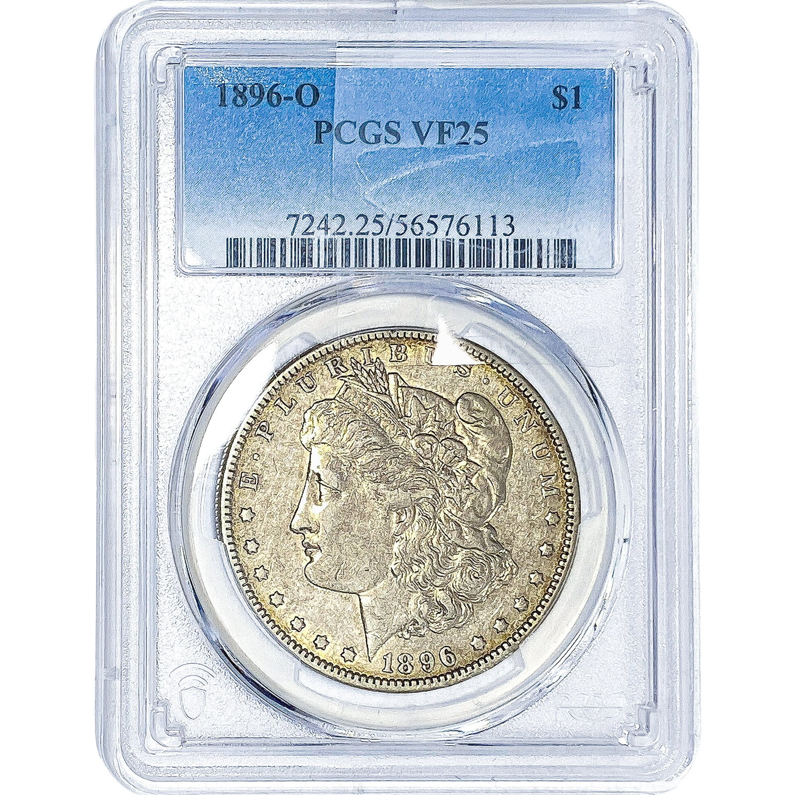 1896-O Morgan Silver Dollar PCGS VF25: 1896-O Morgan Silver Dollar PCGS VF25