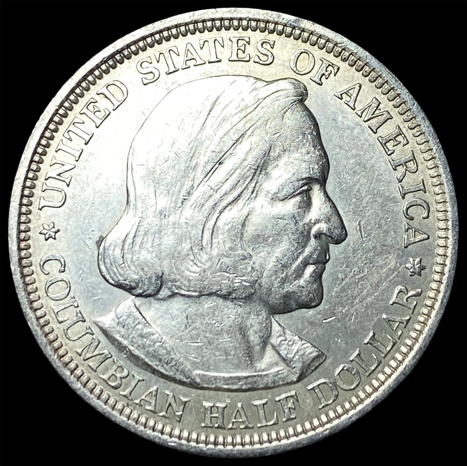 1893 Columbian Exposition Silver Half Dollar CHOICE AU: 1893 Columbian Exposition Silver Half Dollar CHOICE AU