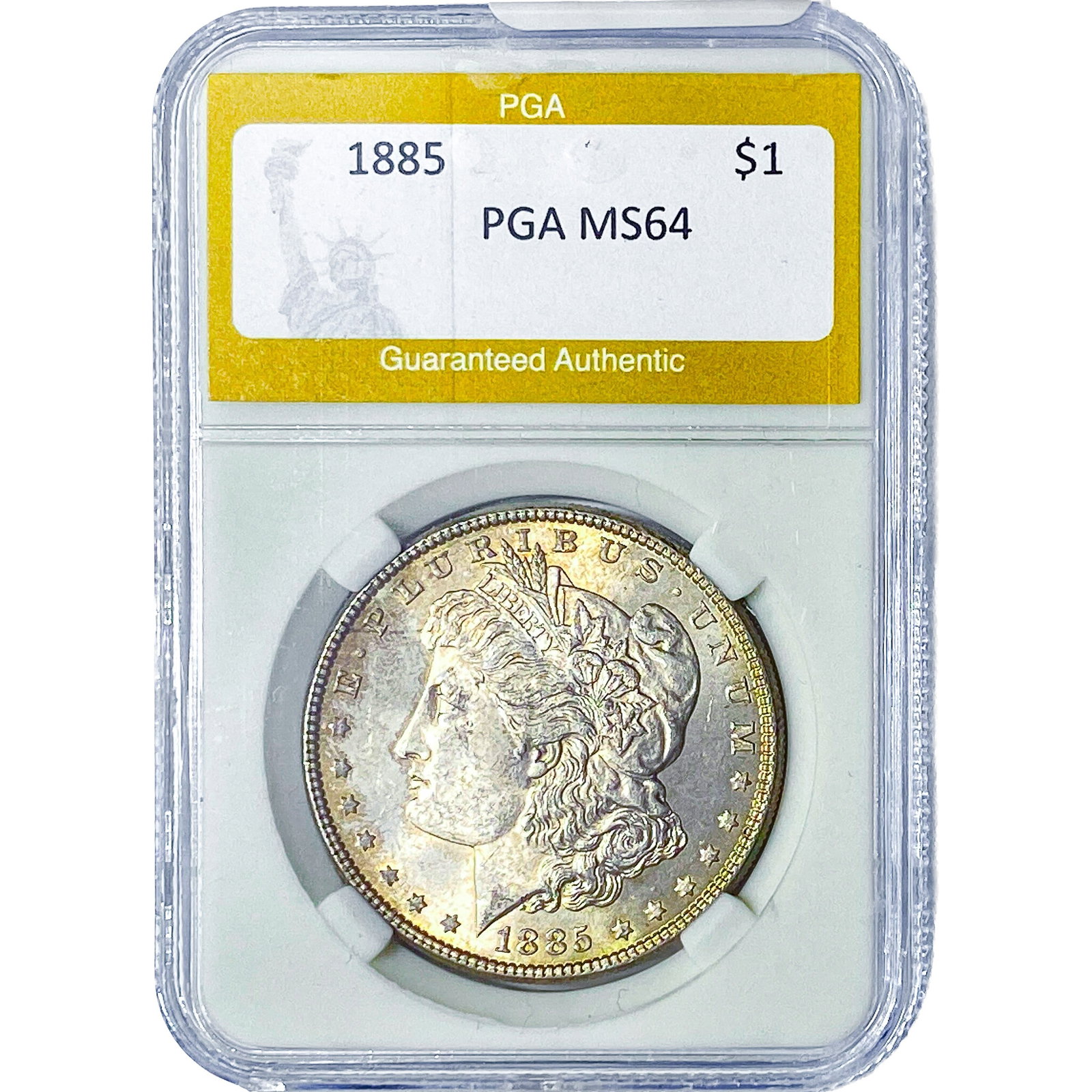 1885 Morgan Silver Dollar PGA MS64: 1885 Morgan Silver Dollar PGA MS64