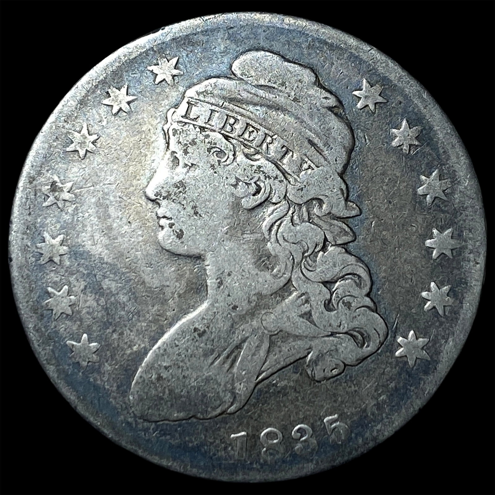 1825 Capped Bust Half Dollar LIGHTLY CIRCULATED: 1825 Capped Bust Half Dollar LIGHTLY CIRCULATED