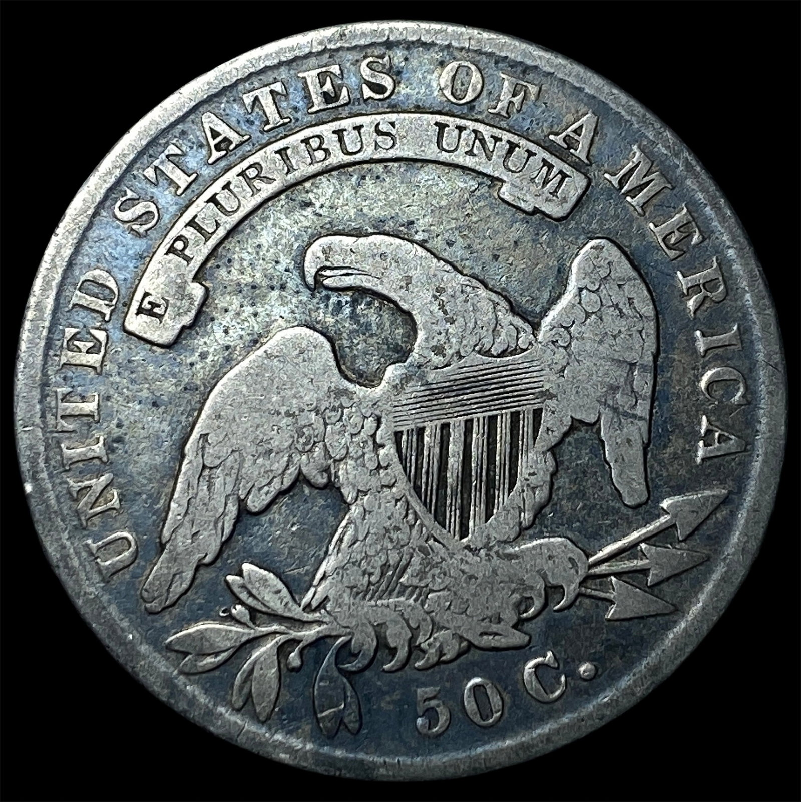 1835 Capped Bust Half Dollar LIGHTLY CIRCULATED - 2