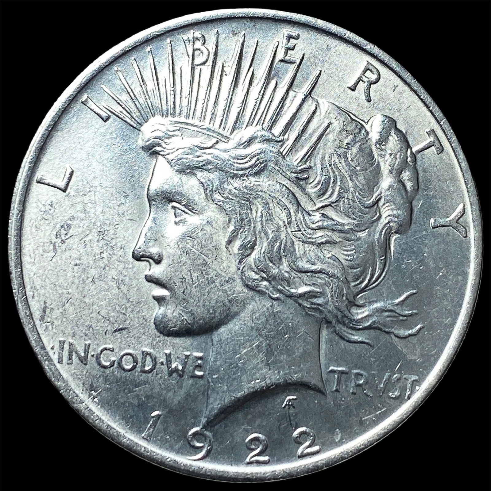 1922 Silver Peace Dollar CLOSELY UNCIRCULATED: 1922 Silver Peace Dollar CLOSELY UNCIRCULATED