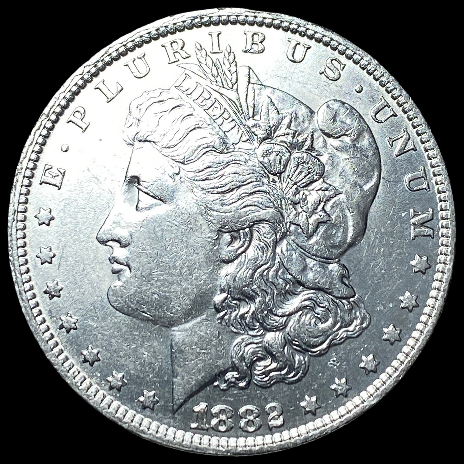 1882-S Silver Morgan Dollar CLOSELY UNCIRCULATED: 1882-S Silver Morgan Dollar CLOSELY UNCIRCULATED