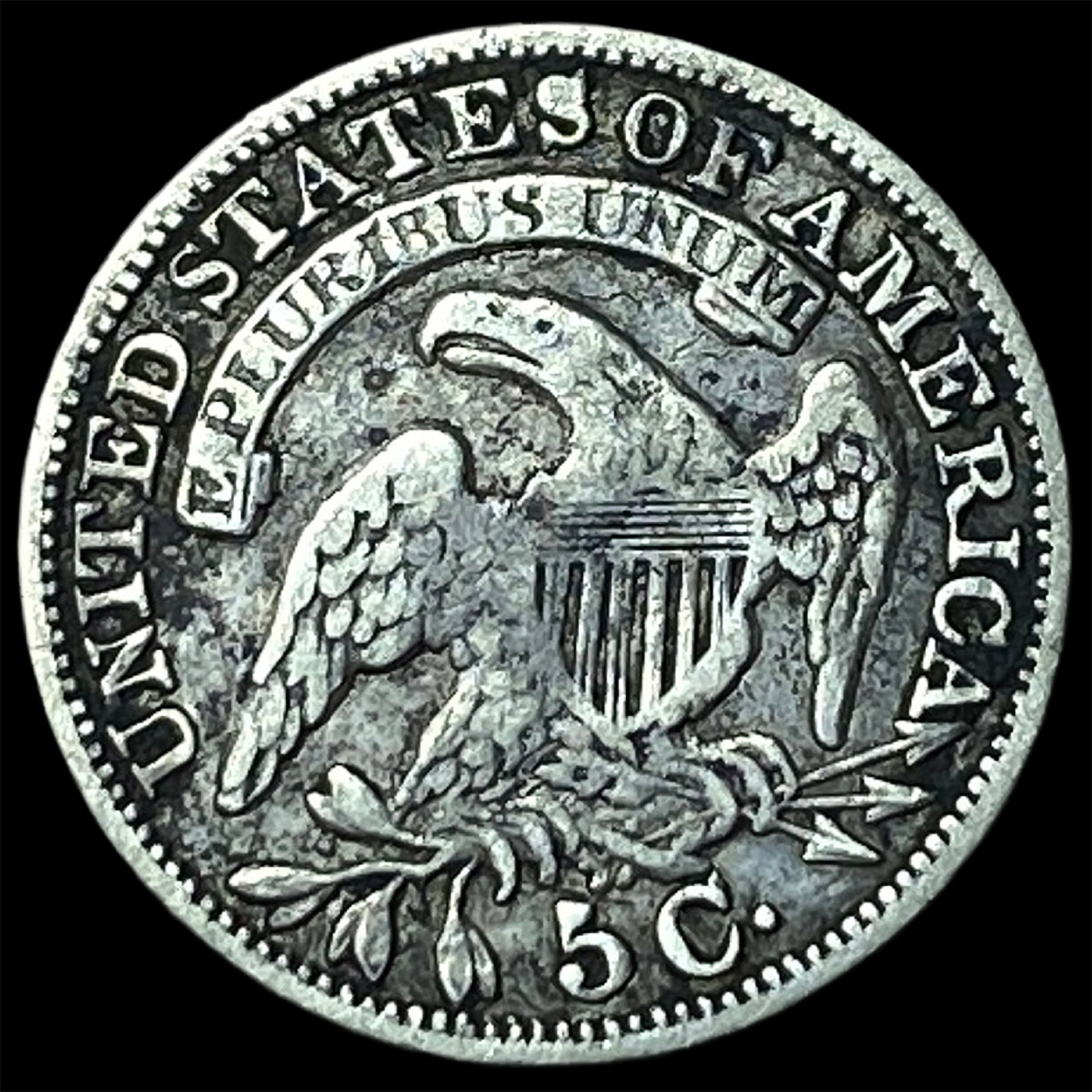 1834 Capped Bust Half Dime ABOUT UNCIRCULATED - 2
