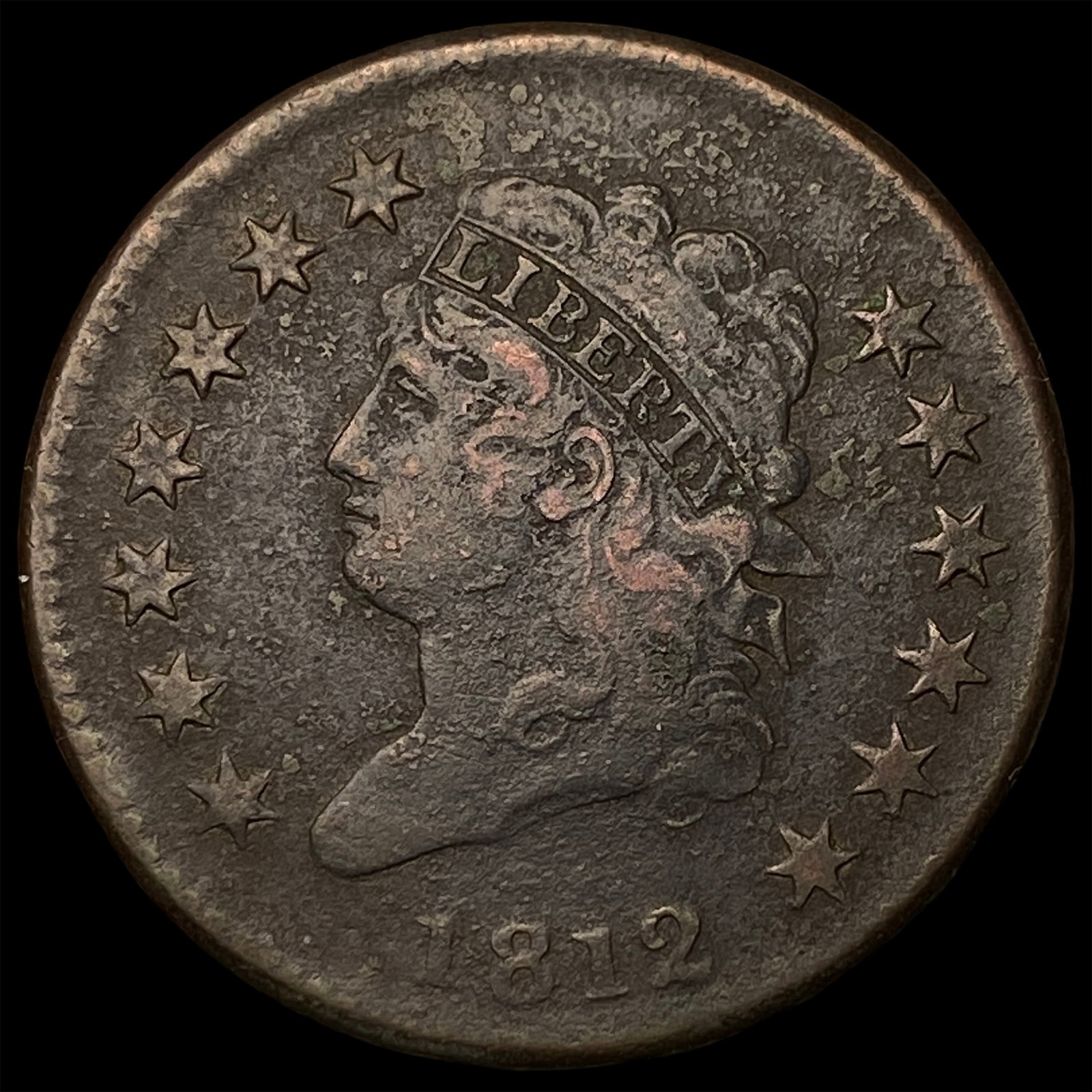 1812 Classic Head Large Cent LIGHTLY CIRCULATED: 1812 Classic Head Large Cent LIGHTLY CIRCULATED