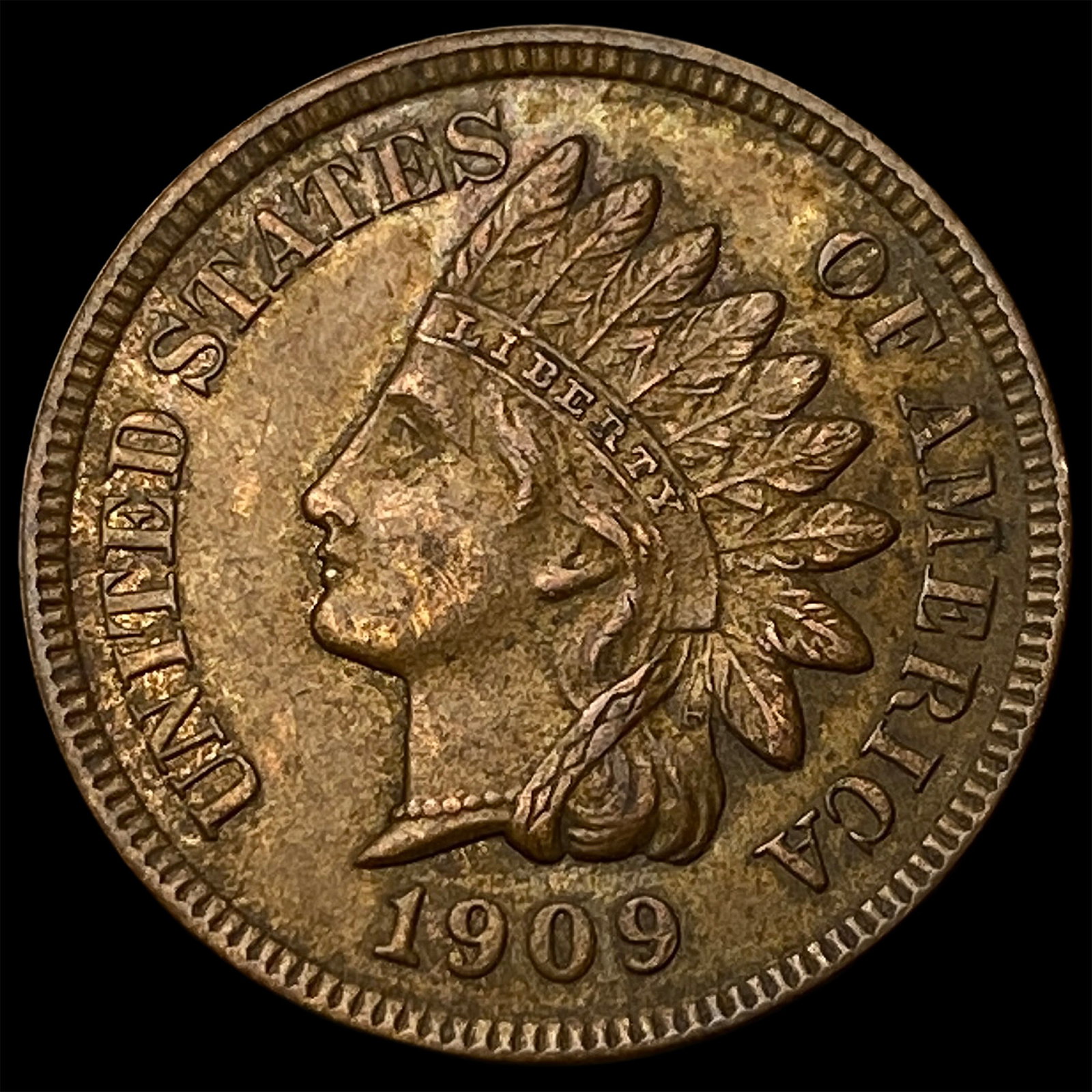1909 Indian Head Cent CLOSELY UNCIRCULATED: 1909 Indian Head Cent CLOSELY UNCIRCULATED