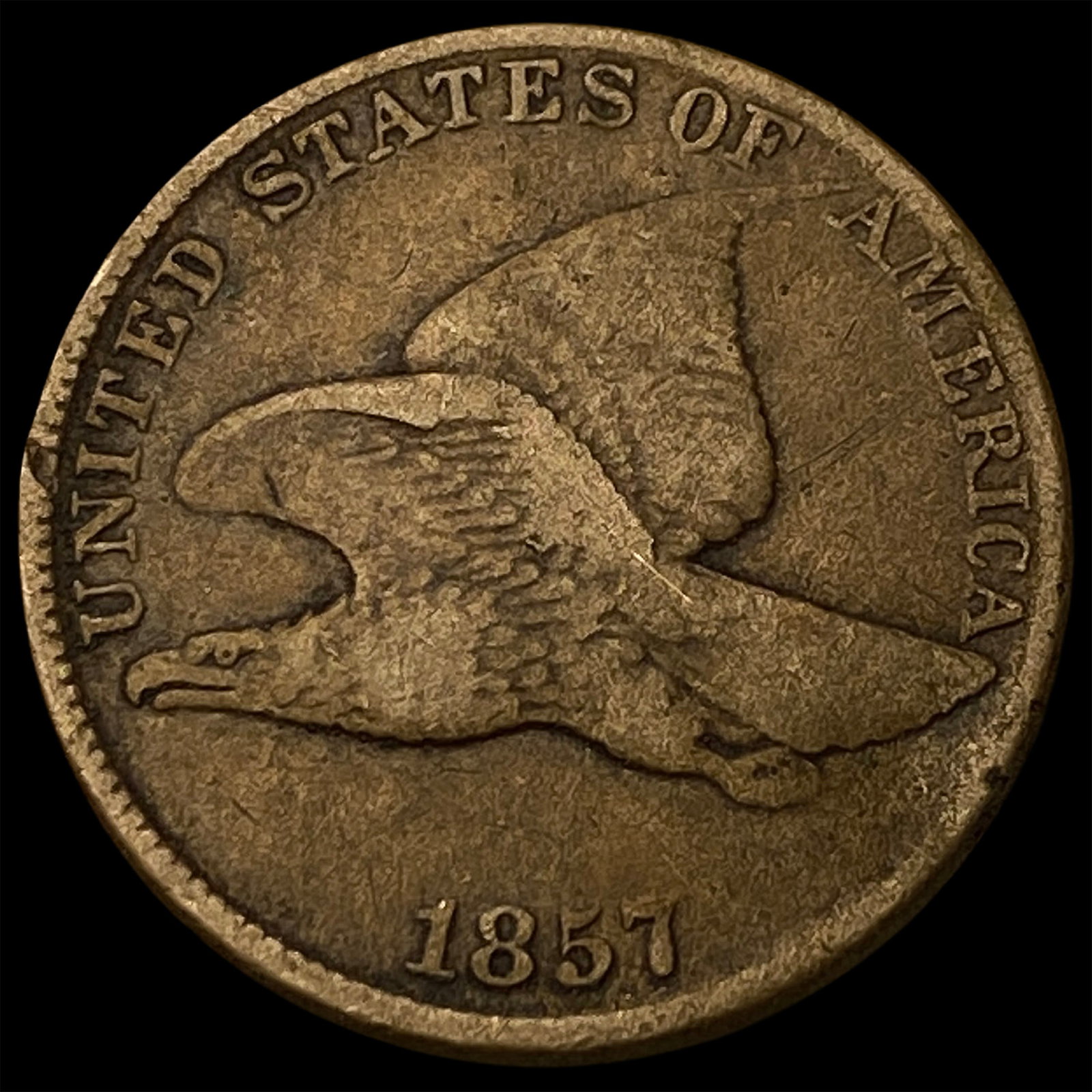 1857 Flying Eagle Cent LIGHTLY CIRCULATED: 1857 Flying Eagle Cent LIGHTLY CIRCULATED
