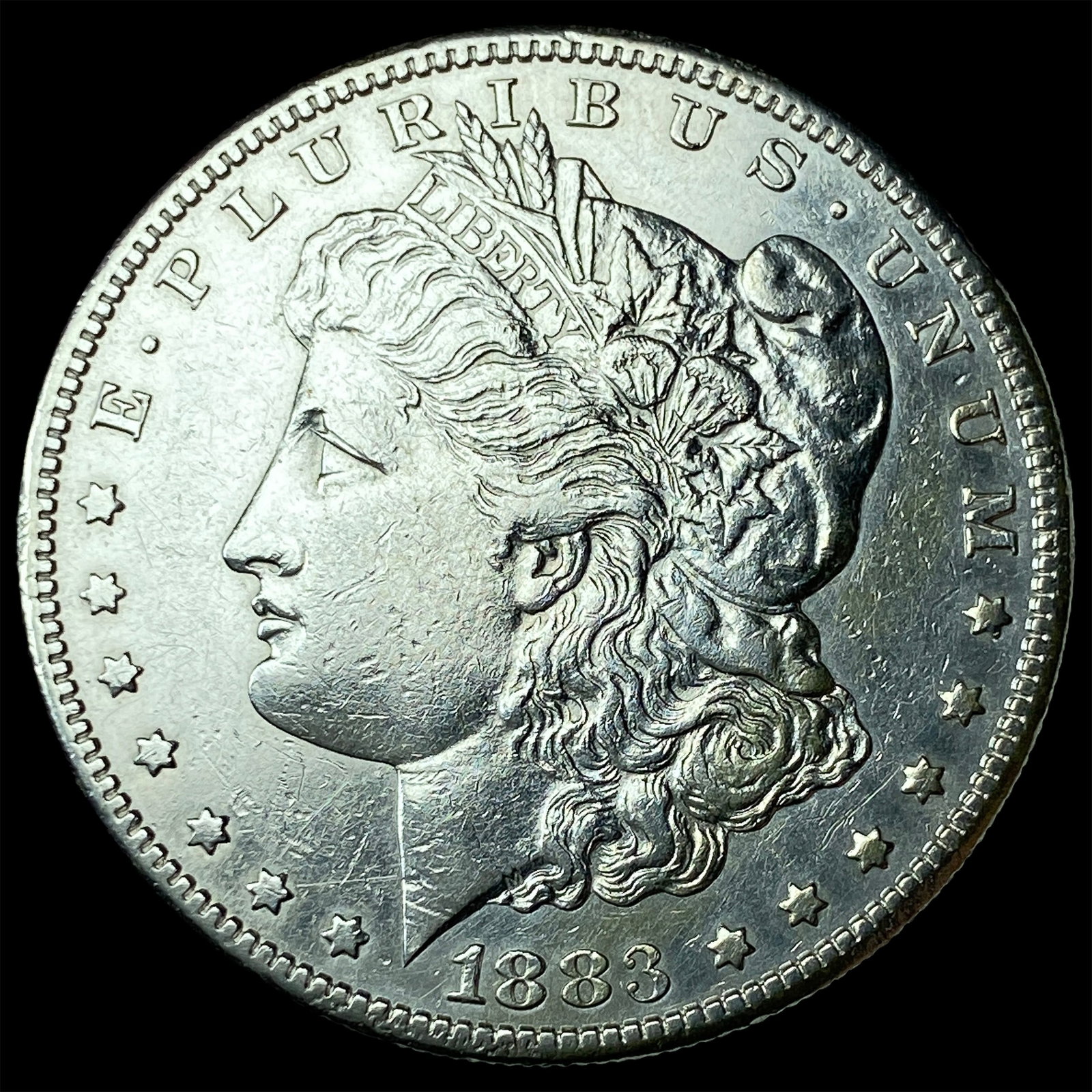 1883-S Silver Morgan Dollar CLOSELY UNCIRCULATED: 1883-S Silver Morgan Dollar CLOSELY UNCIRCULATED