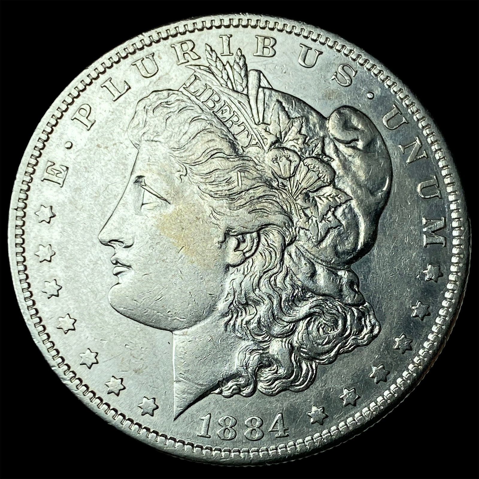 1884-S Silver Morgan Dollar CLOSELY UNCIRCULATED: 1884-S Silver Morgan Dollar CLOSELY UNCIRCULATED