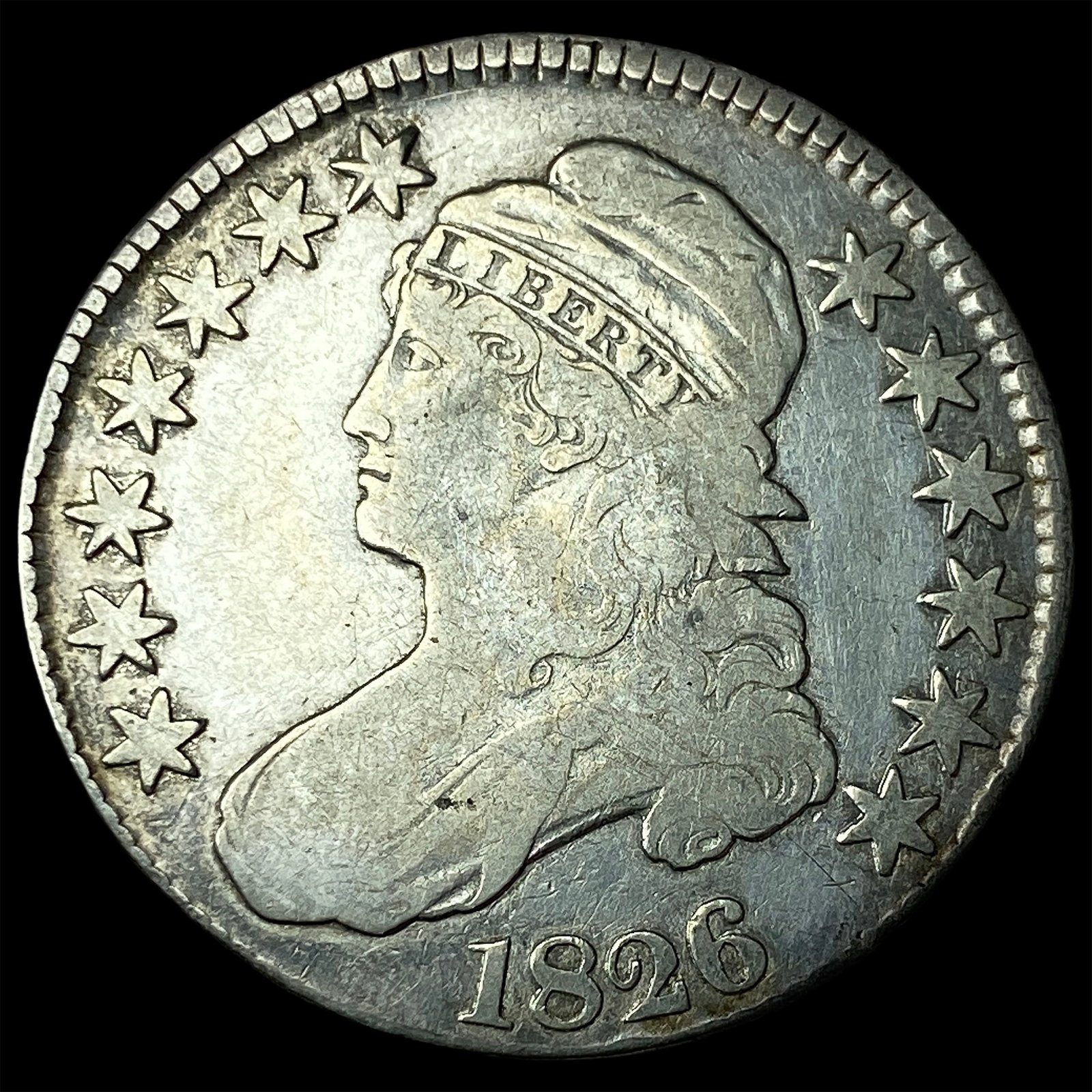 1826 Capped Bust Half Dollar LIGHTLY CIRCULATED: 1826 Capped Bust Half Dollar LIGHTLY CIRCULATED