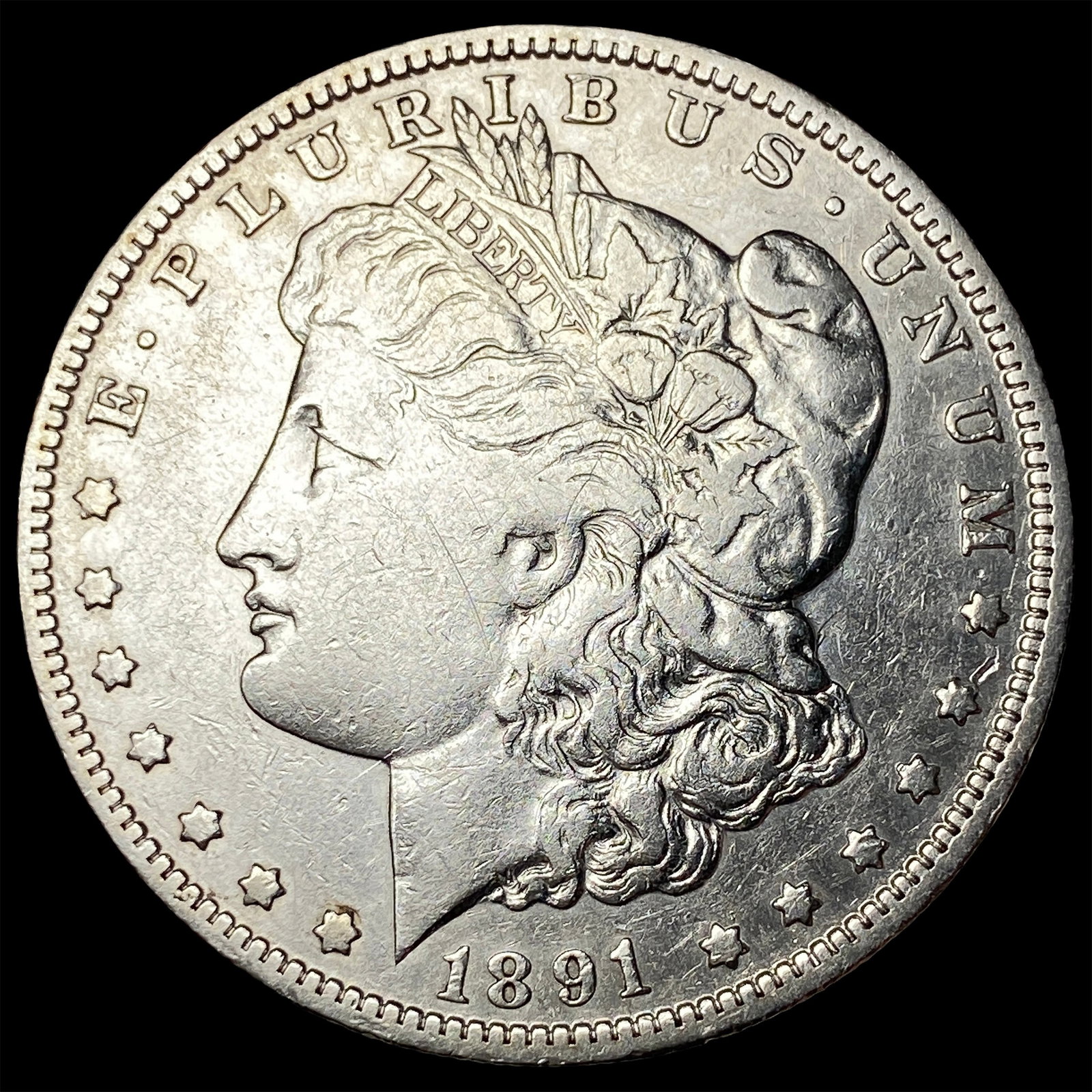 1891-O Silver Morgan Dollar ABOUT UNCIRCULATED: 1891-O Silver Morgan Dollar ABOUT UNCIRCULATED