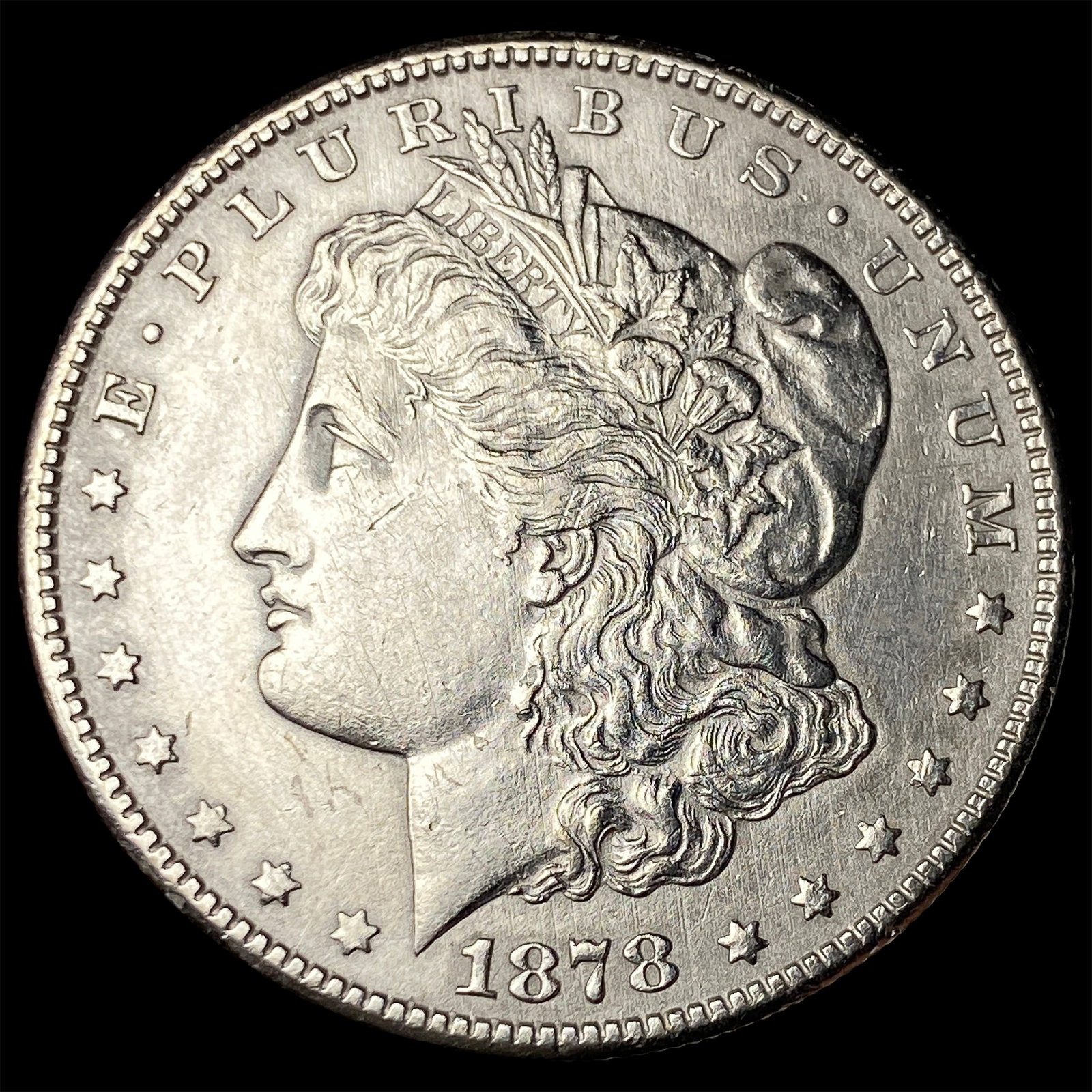 1878-S Silver Morgan Dollar ABOUT UNCIRCULATED: 1878-S Silver Morgan Dollar ABOUT UNCIRCULATED