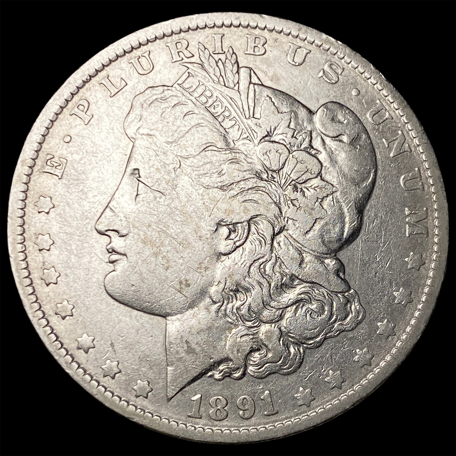1891-O Silver Morgan Dollar ABOUT UNCIRCULATED: 1891-O Silver Morgan Dollar ABOUT UNCIRCULATED