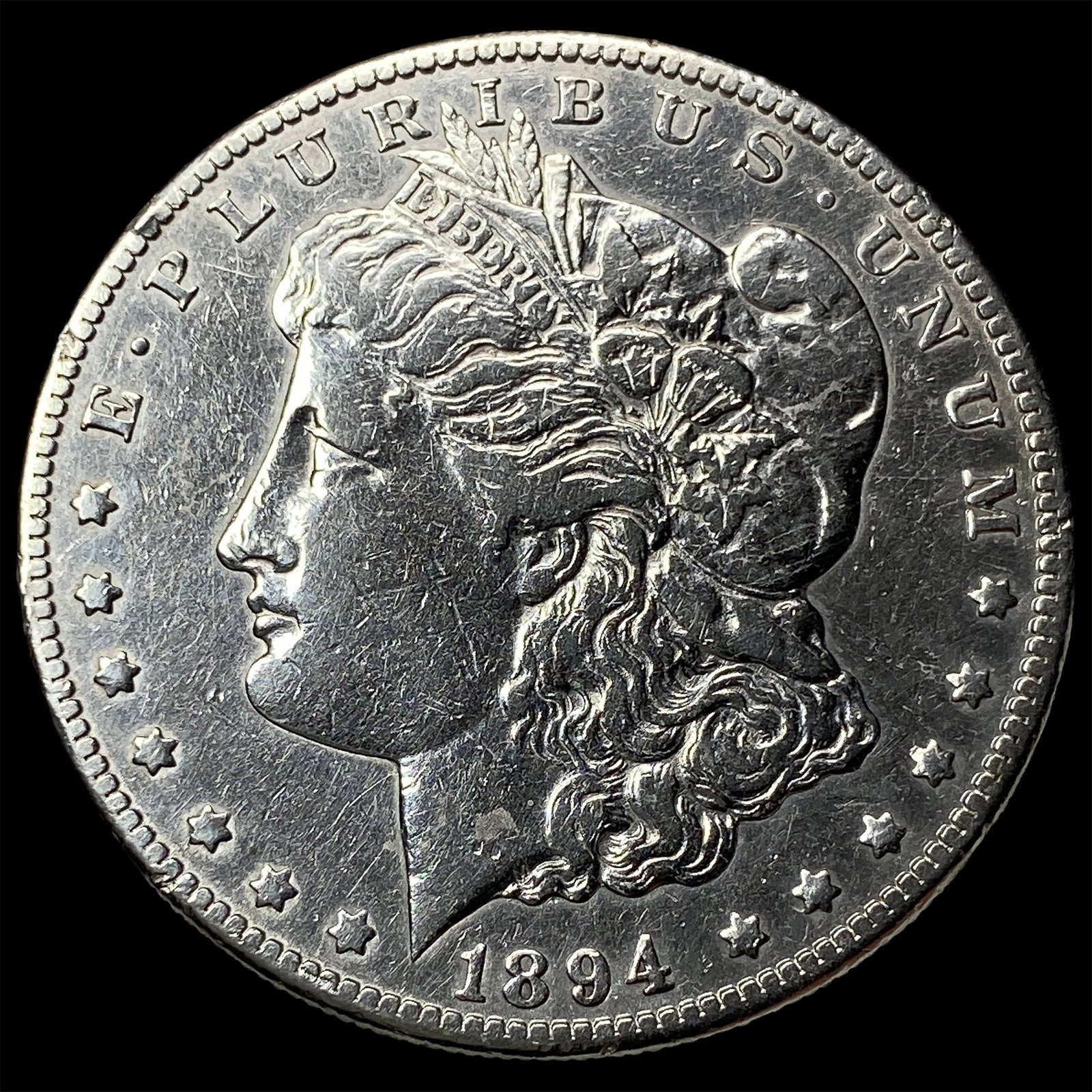 1894-S Silver Morgan Dollar LIGHTLY CIRCULATED: 1894-S Silver Morgan Dollar LIGHTLY CIRCULATED