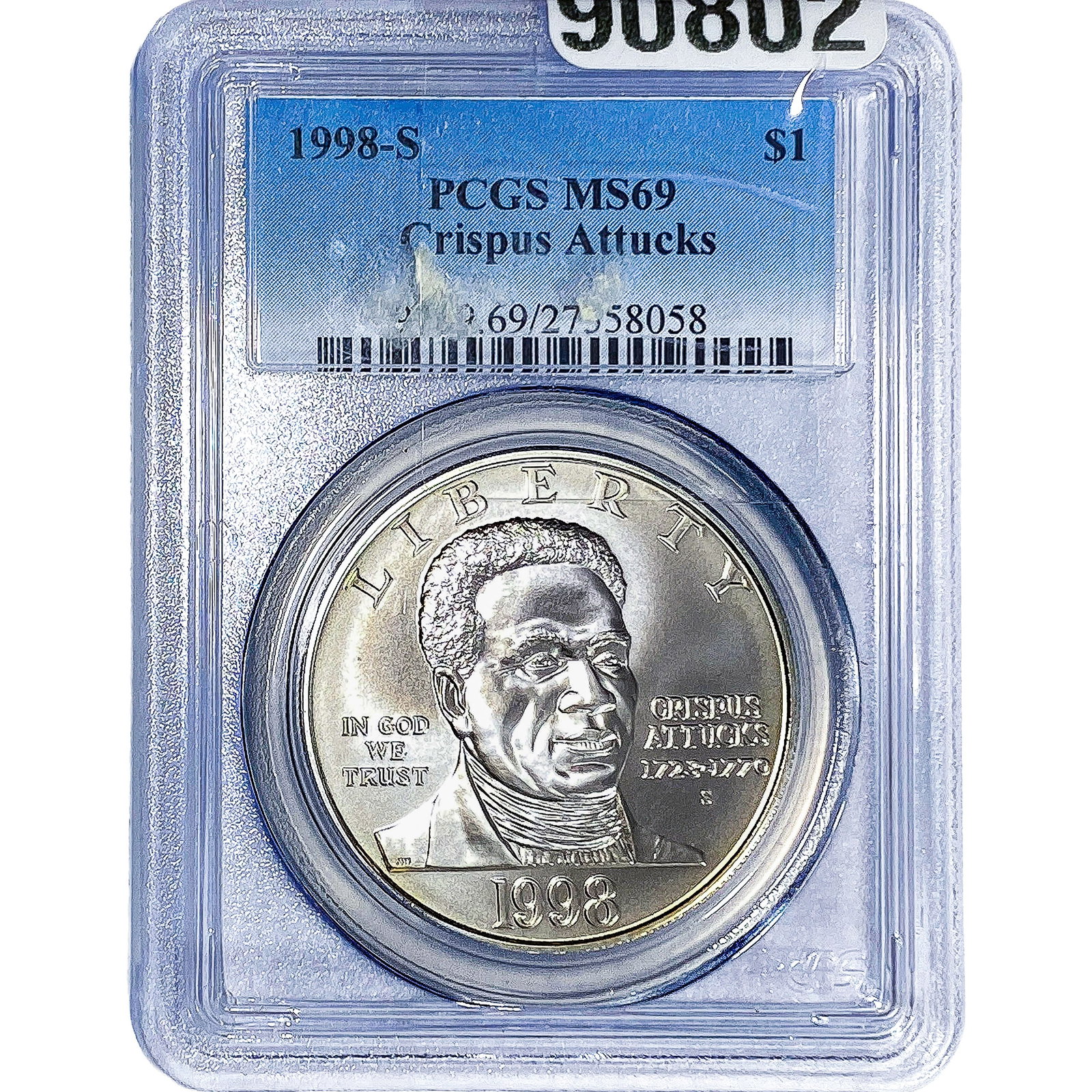1998-S $1 Crispus Attucks PCGS MS69 (1 of 2)