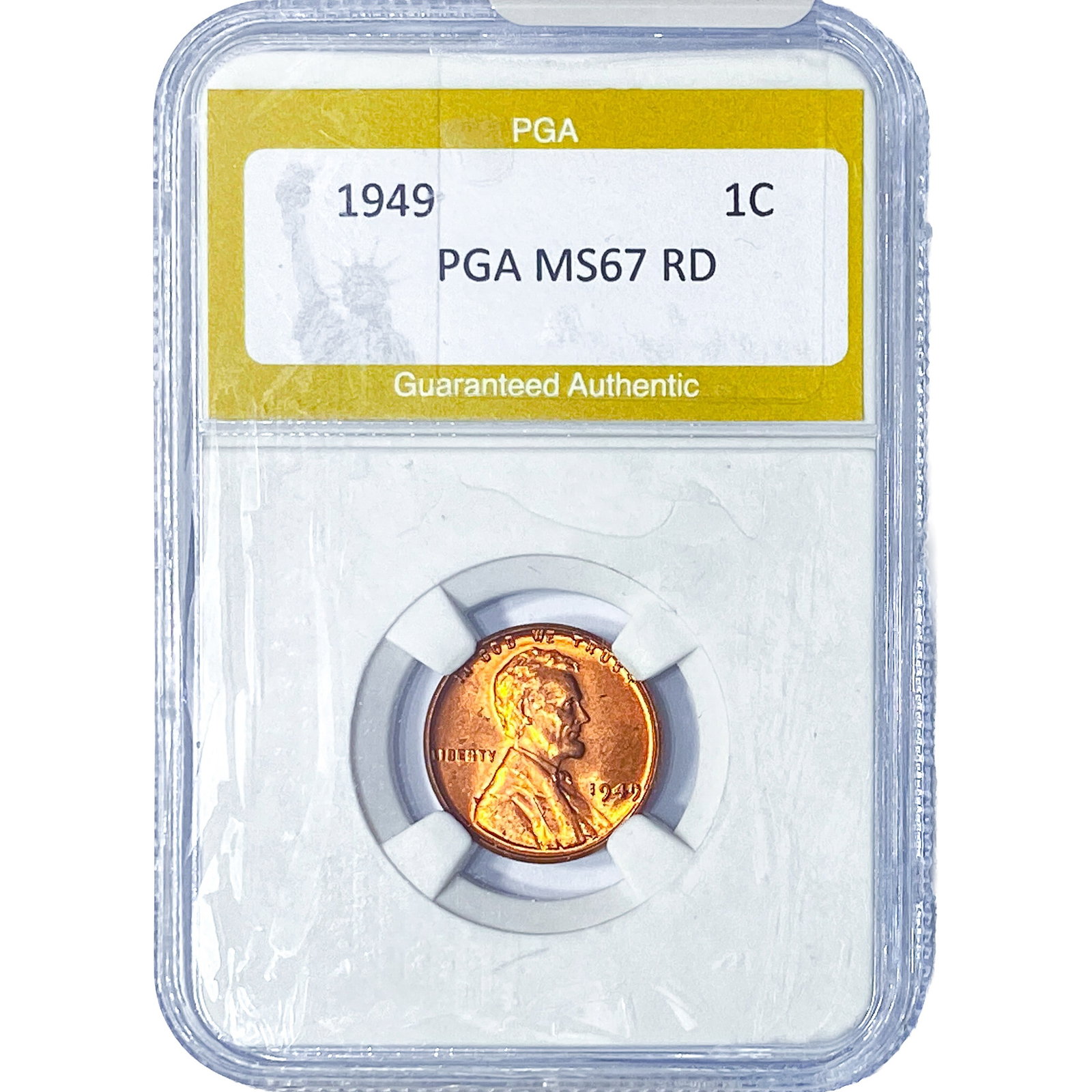 1949 Wheat Cent PGA MS67 RD: 1949 Wheat Cent PGA MS67 RD