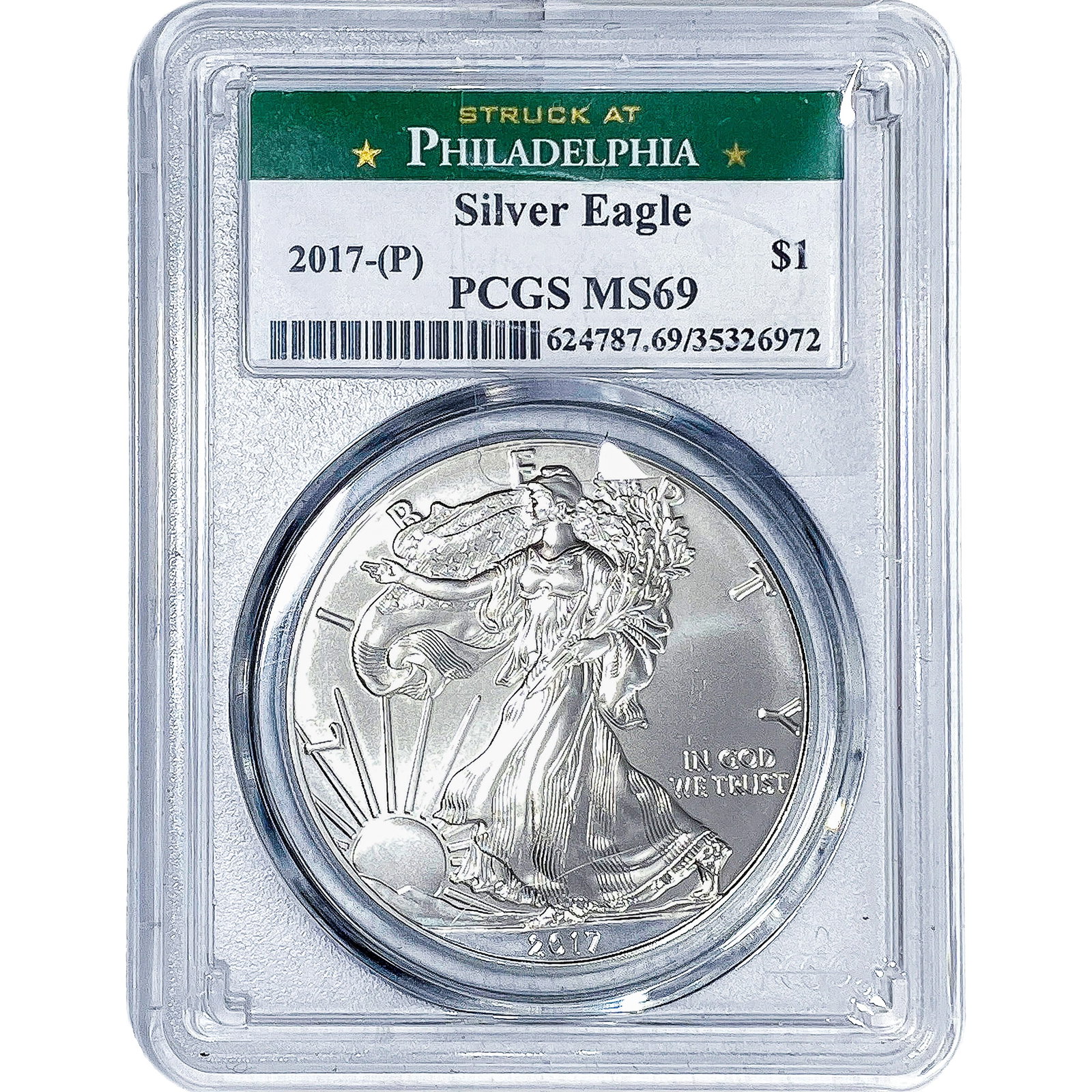 2017 Silver Eagle PCGS MS69 (1 of 2)