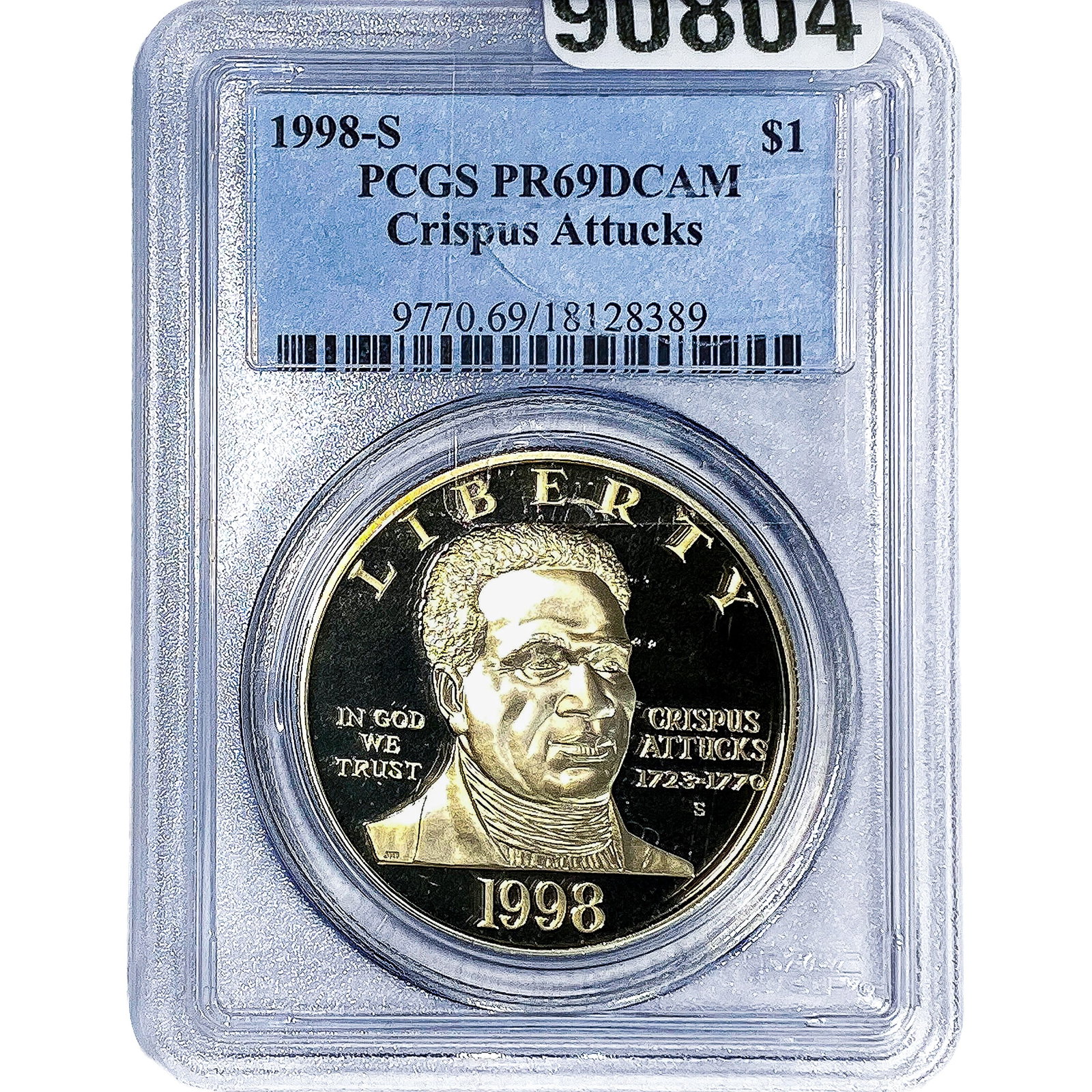 1998-S $1 Crispus Attucks PCGS PR69 DCAM (1 of 2)