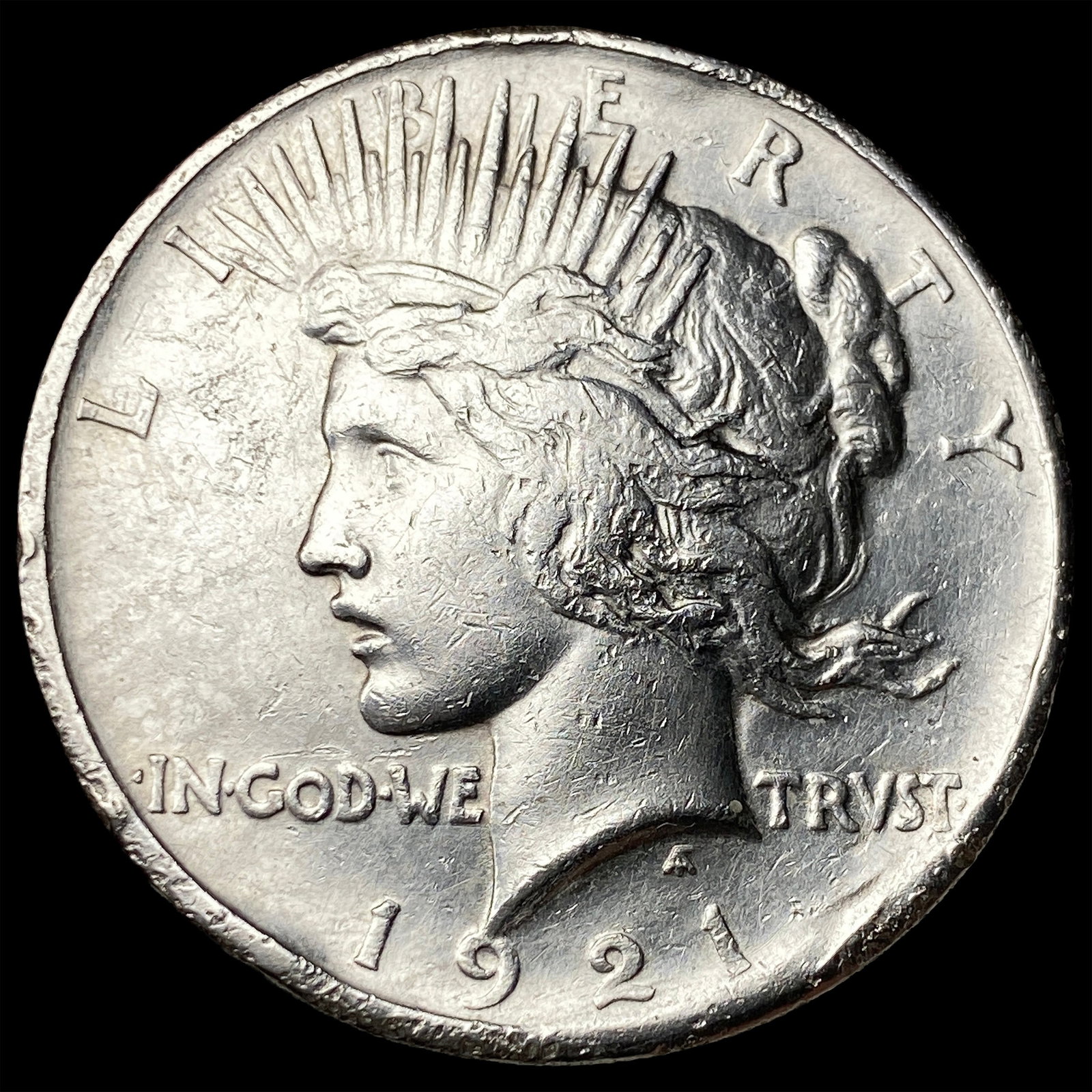 1921 Silver Peace Dollar NEARLY UNCIRCULATED: 1921 Silver Peace Dollar NEARLY UNCIRCULATED