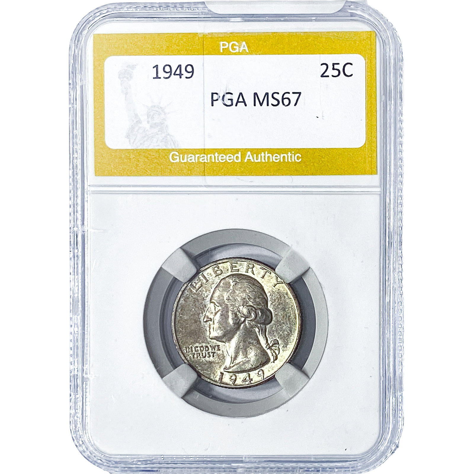 1949 Washington Silver Quarter PGA MS67: 1949 Washington Silver Quarter PGA MS67