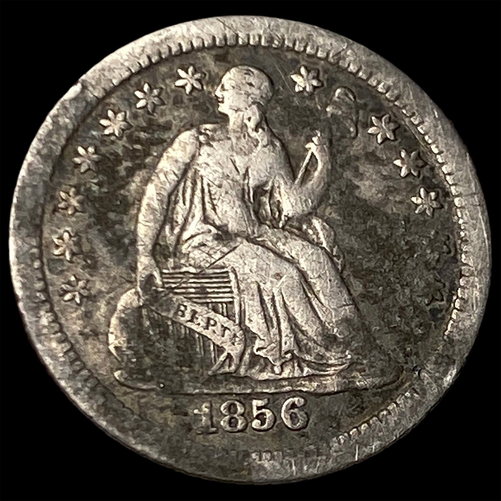 1856-O Silver Seated Liberty Half Dime HIGH GRADE: 1856-O Silver Seated Liberty Half Dime HIGH GRADE