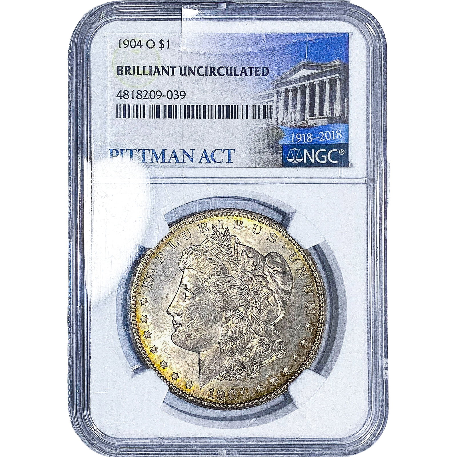 1904-O Morgan Silver Dollar NGC BU: 1904-O Morgan Silver Dollar NGC BU