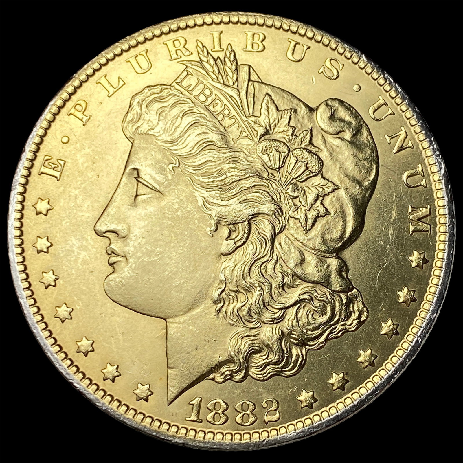 1882-CC Toned Morgan Dollar UNCIRCULATED: 1882-CC Toned Morgan Dollar UNCIRCULATED