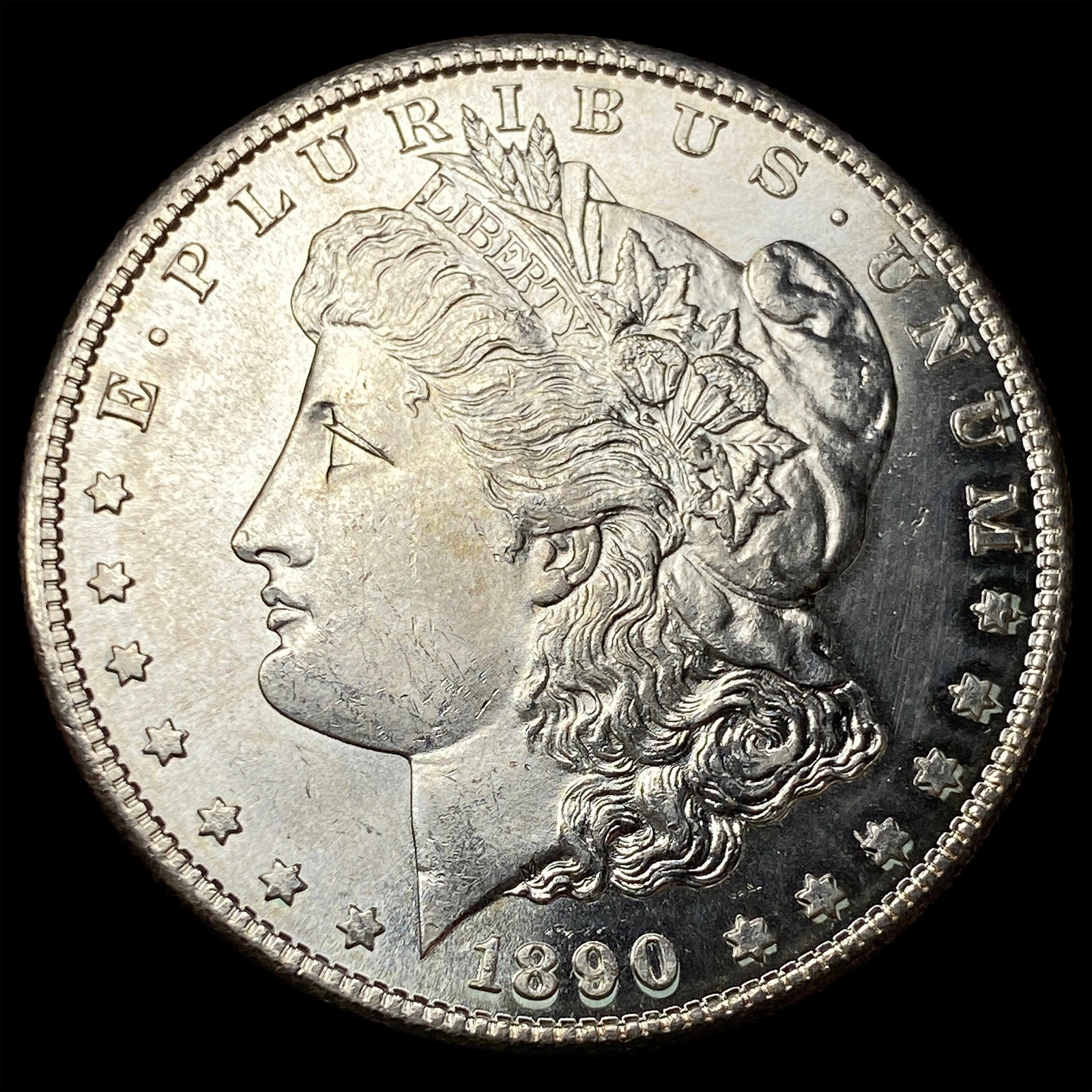 1890-S Silver Morgan Dollar CHOICE BU: 1890-S Silver Morgan Dollar CHOICE BU
