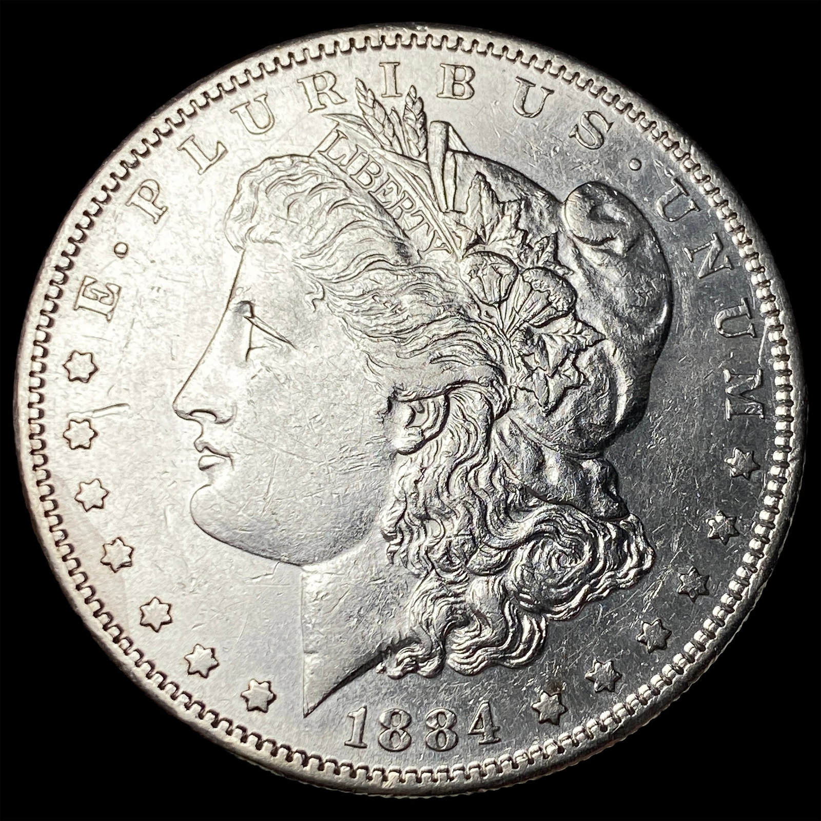 1884-S Silver Morgan Dollar CLOSELY UNCIRCULATED: 1884-S Silver Morgan Dollar CLOSELY UNCIRCULATED