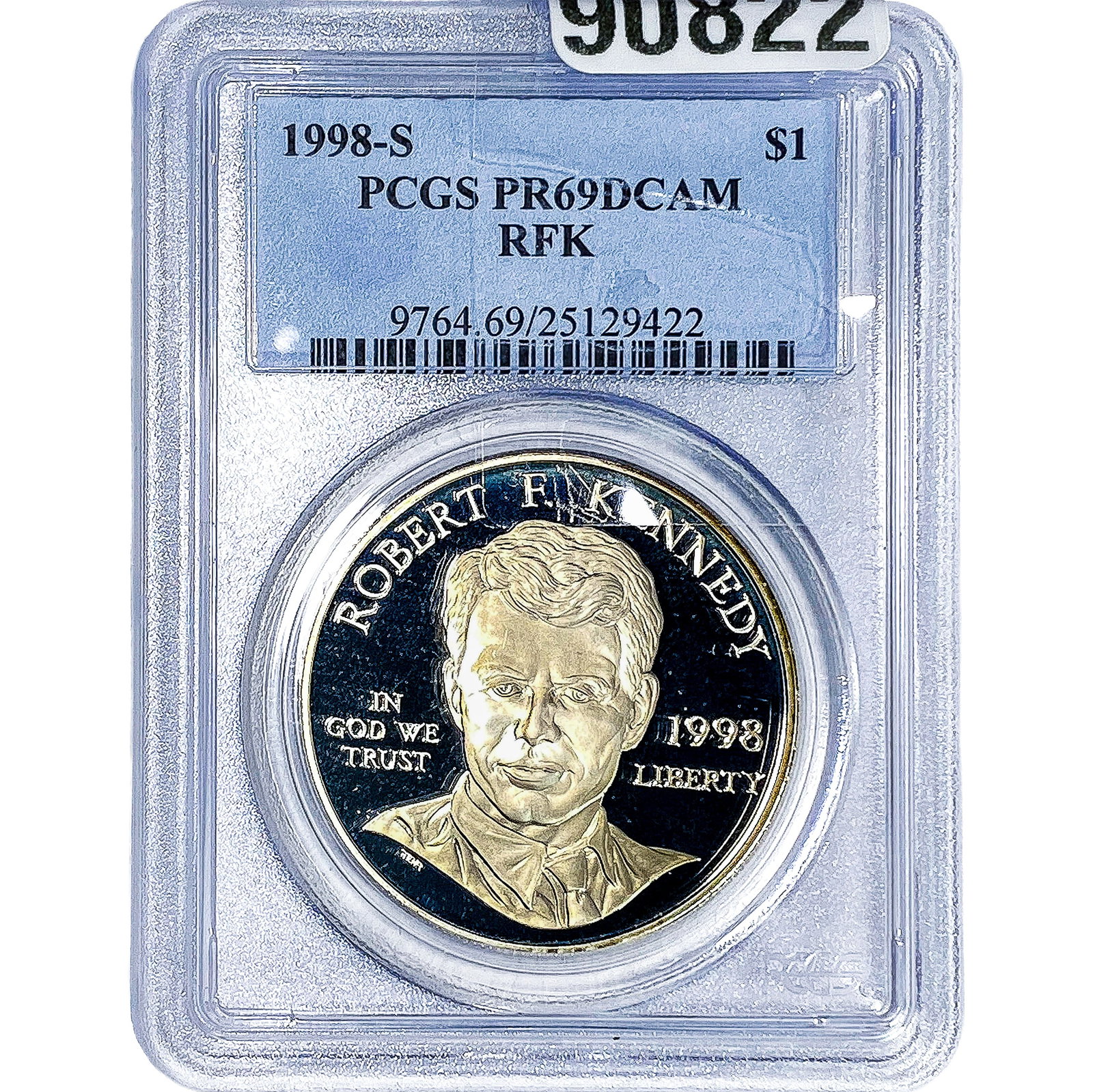 1998-S $1 RFK PCGS PR69 DCAM: 1998-S $1 RFK PCGS PR69 DCAM