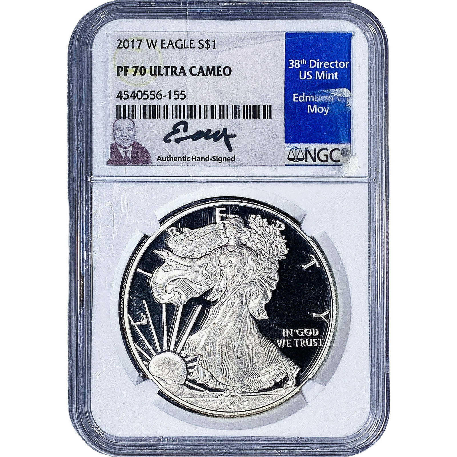 2017-W Silver Eagle NGC PF70 Ultra Cameo: 2017-W Silver Eagle NGC PF70 Ultra Cameo