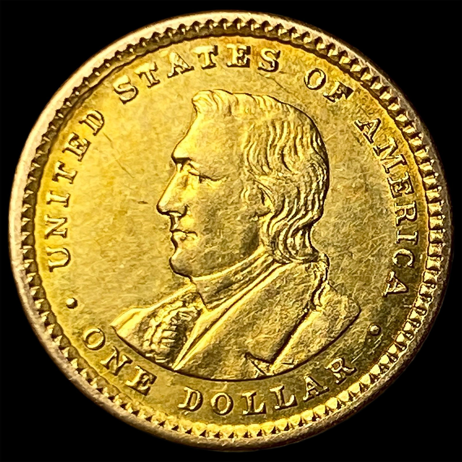 1905 Lewis and Clark Gold Dollar NEARLY UNCIRCULATED: 1905 Lewis and Clark Gold Dollar NEARLY UNCIRCULATED