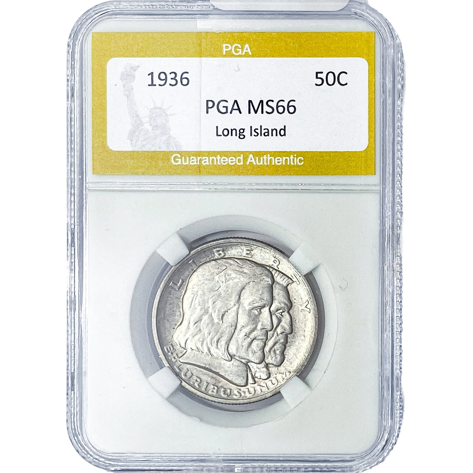 1936 Long Island Half Dollar PGA MS66: 1936 Long Island Half Dollar PGA MS66