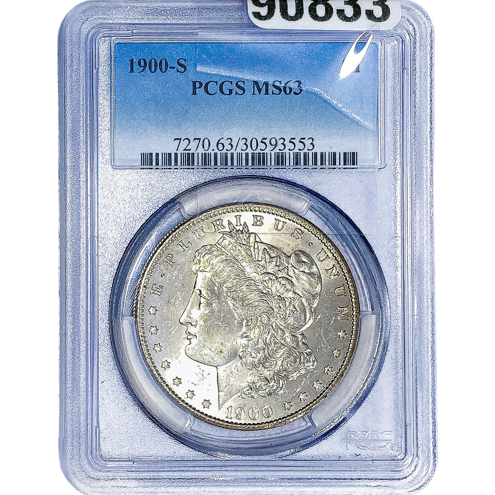 1900-S Morgan Silver Dollar PCGS MS63: 1900-S Morgan Silver Dollar PCGS MS63